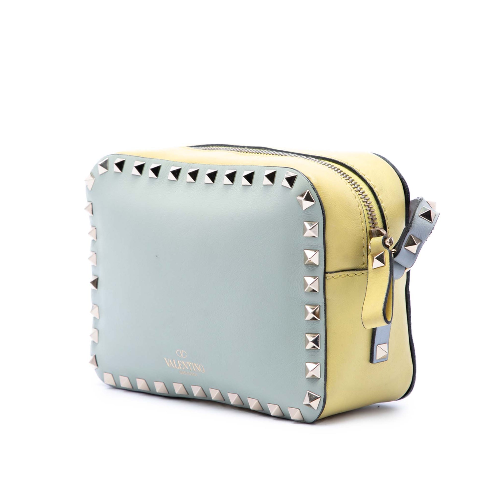 Valentino Multicolore Leather Rockstud Camera Bag