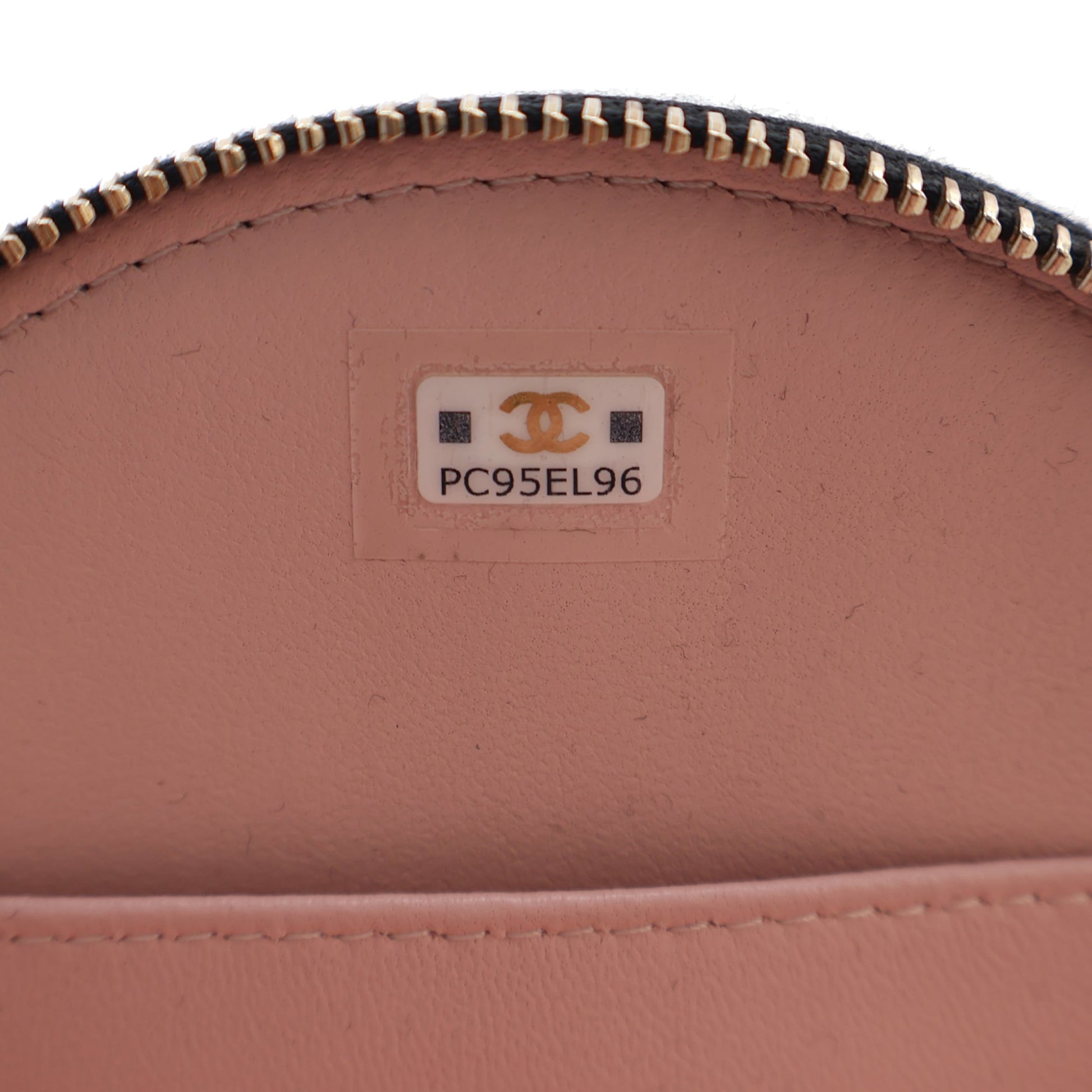 Chanel Quilted Glazed Lambskin Handle With Care Round Vanity Case with Chain