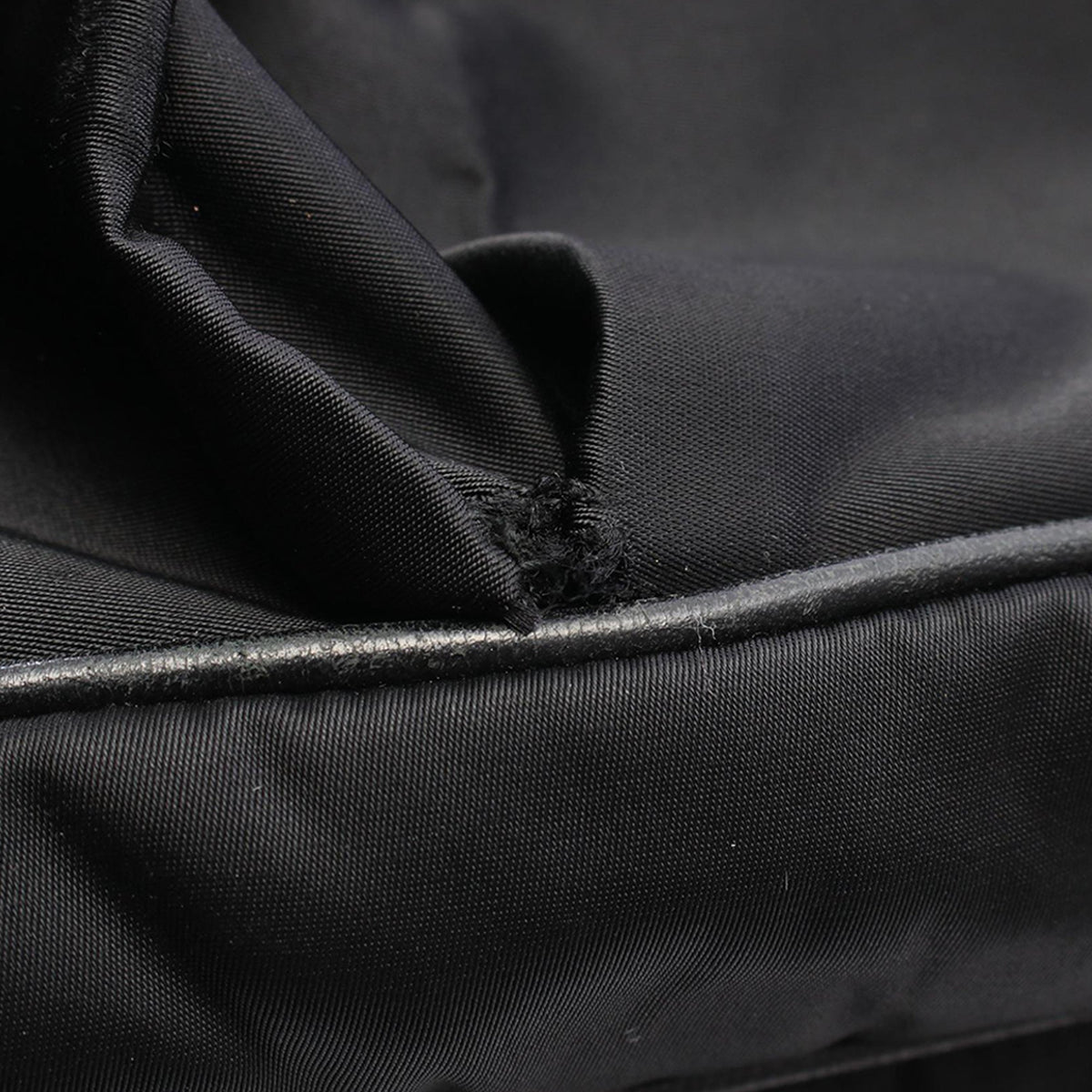 Prada Saffiano Trimmed Tessuto Double Buckle Messenger Bag — Black