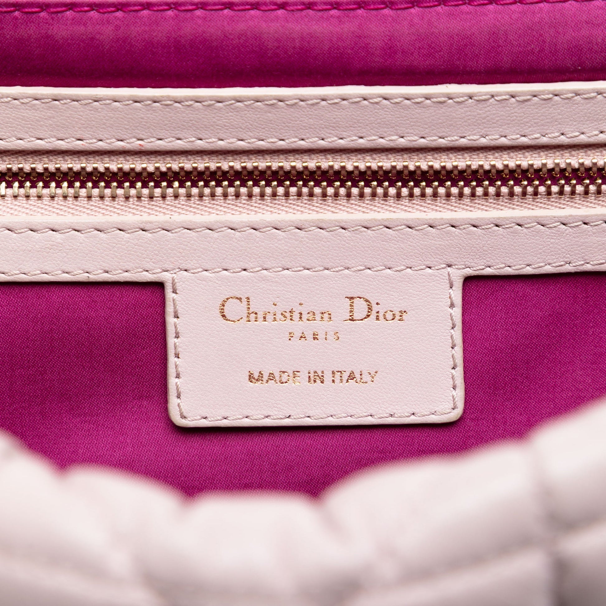 Dior Lambskin Cannage Milly La Foret Shoulder Bag