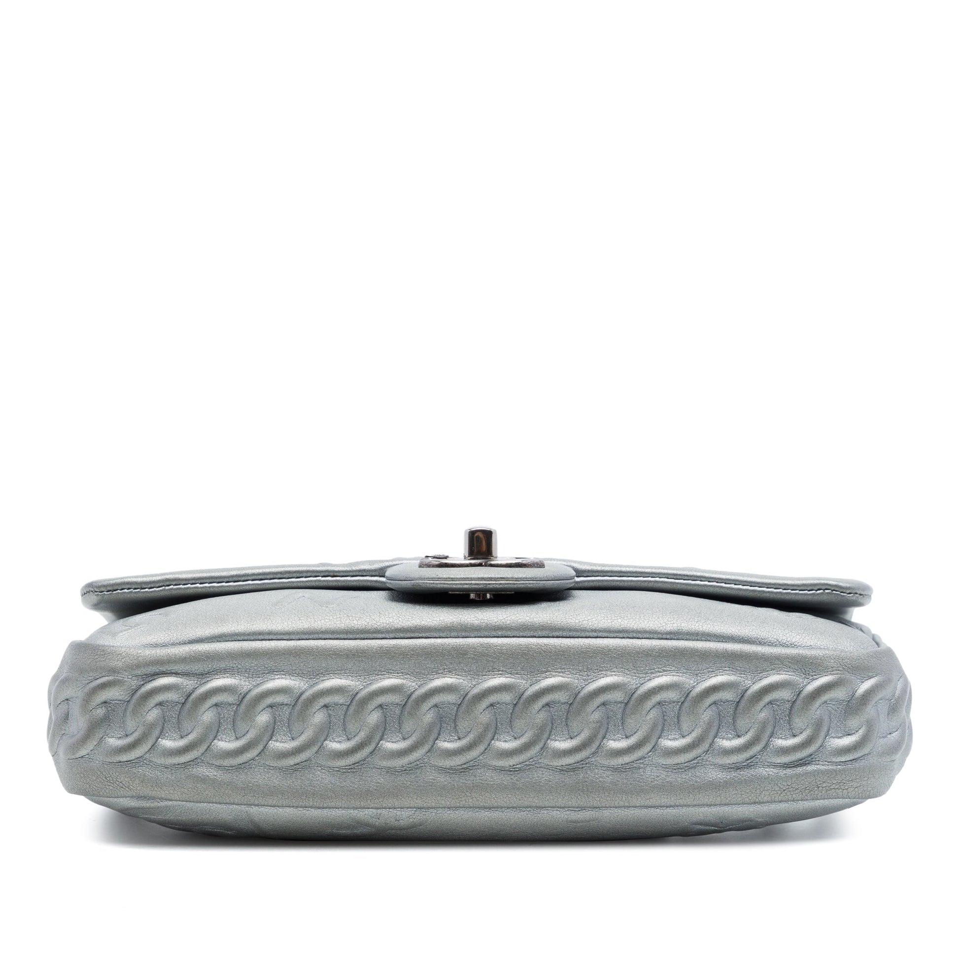 Chanel Small Embossed Metallic Calfskin Precious Symbols Flap