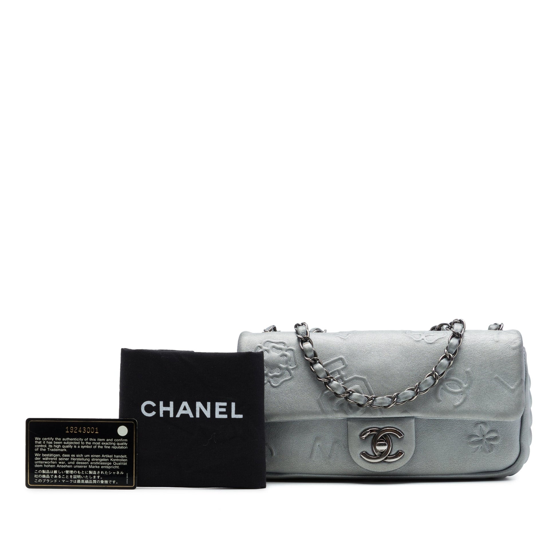Chanel Small Embossed Metallic Calfskin Precious Symbols Flap