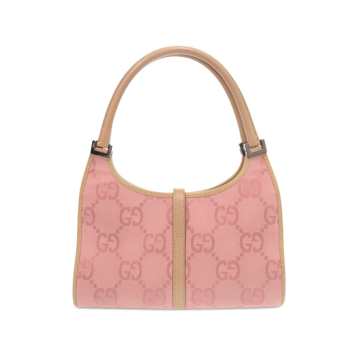 Gucci GG Canvas Jackie Bardot Handbag — Pink