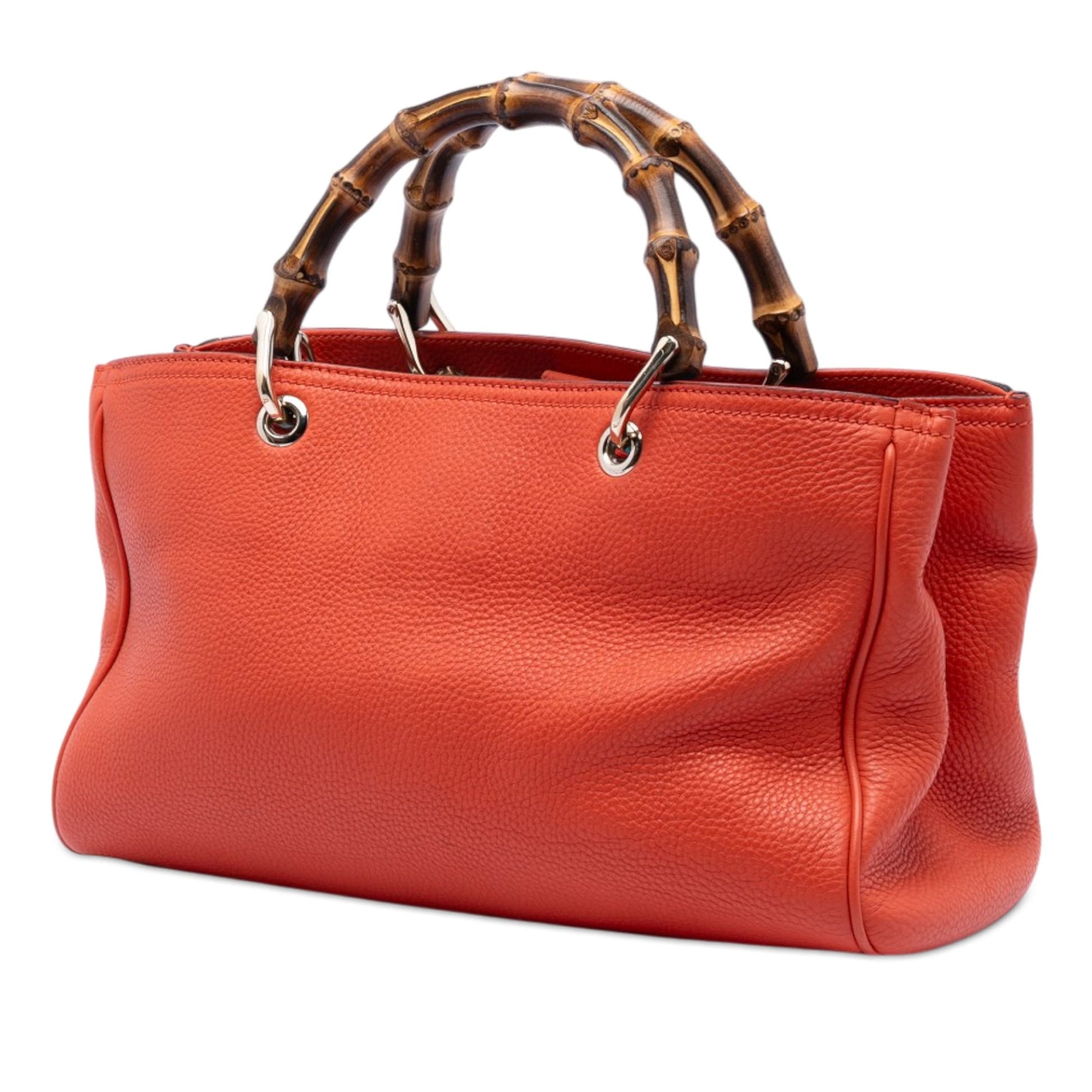 Gucci Medium Calfskin Bamboo Shopper Satchel