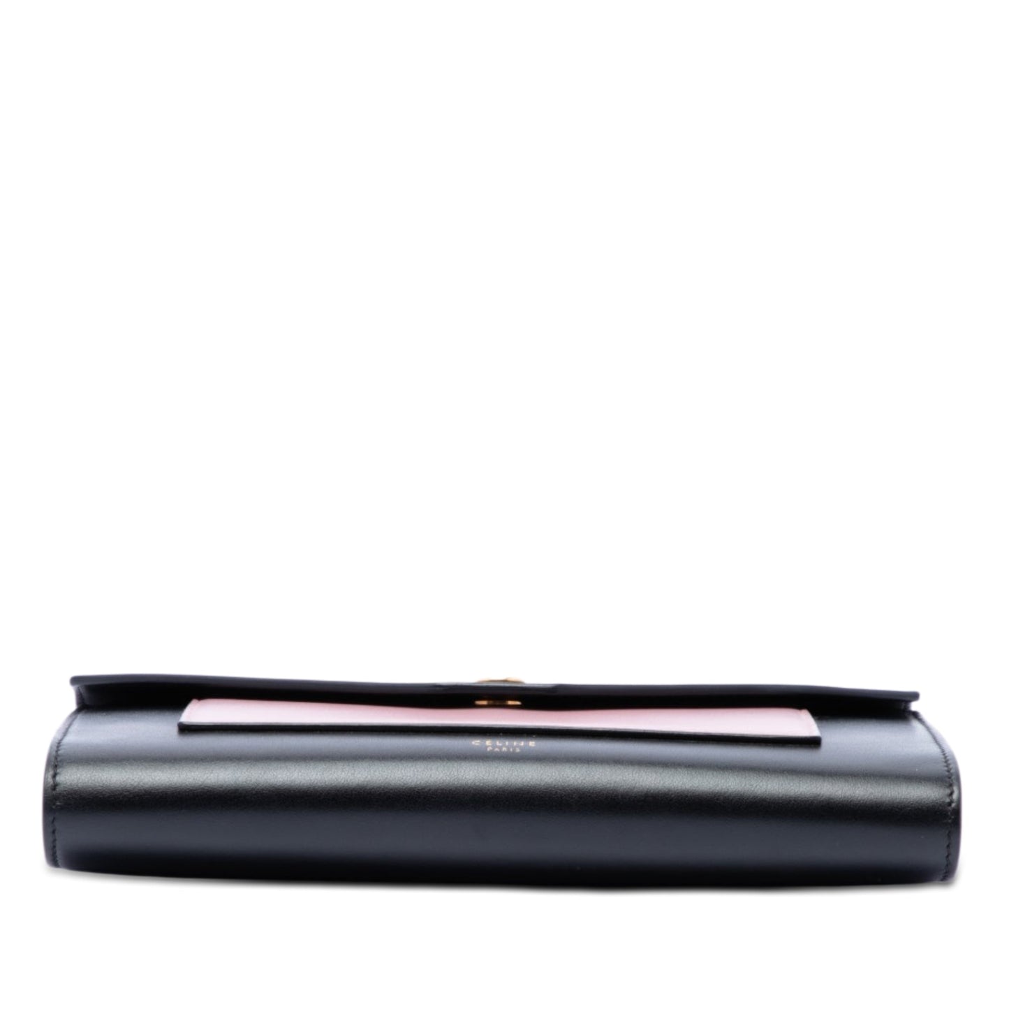 Celine Bicolor Leather Pocket Envelope Wallet On Chain