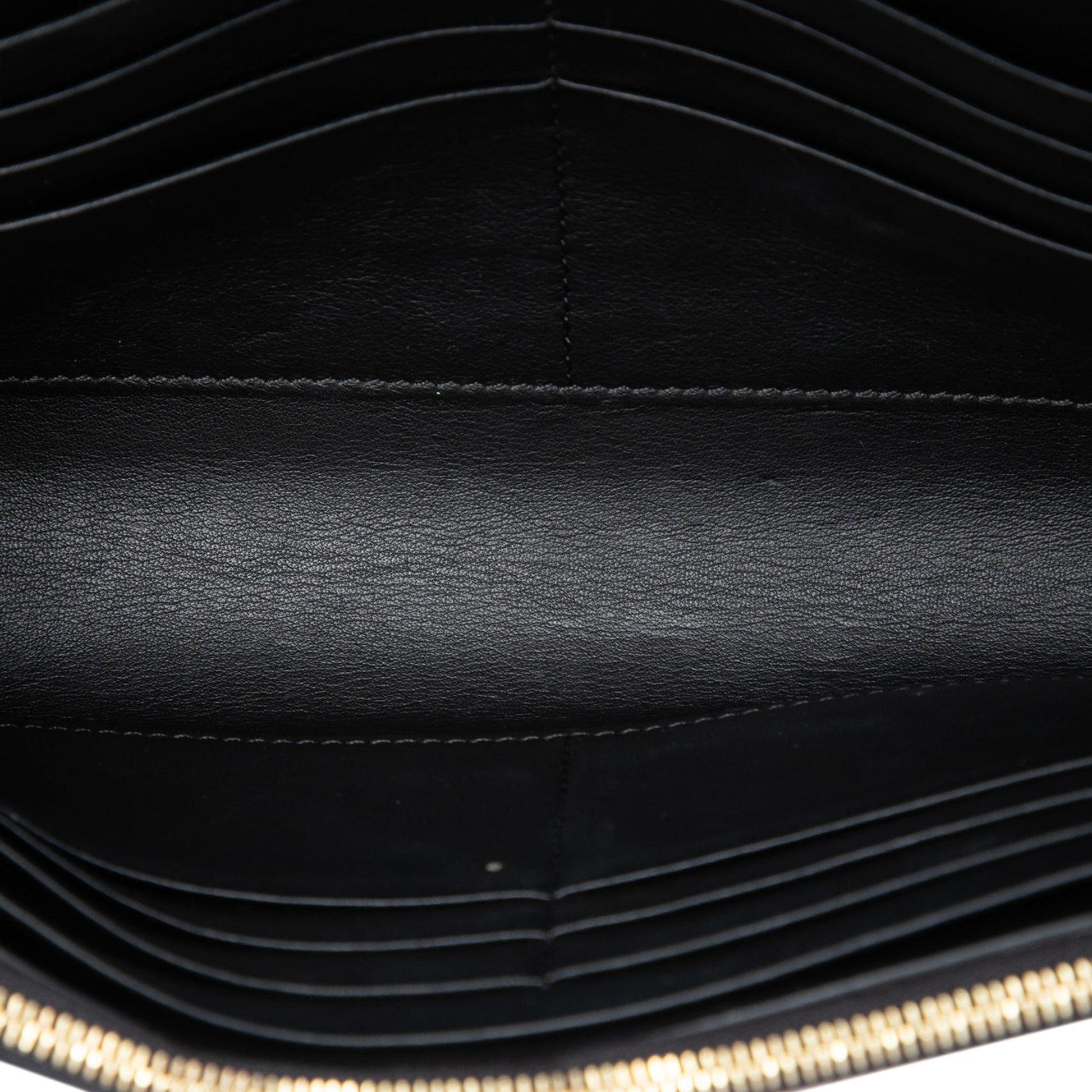 Celine Bicolor Leather Pocket Envelope Wallet On Chain