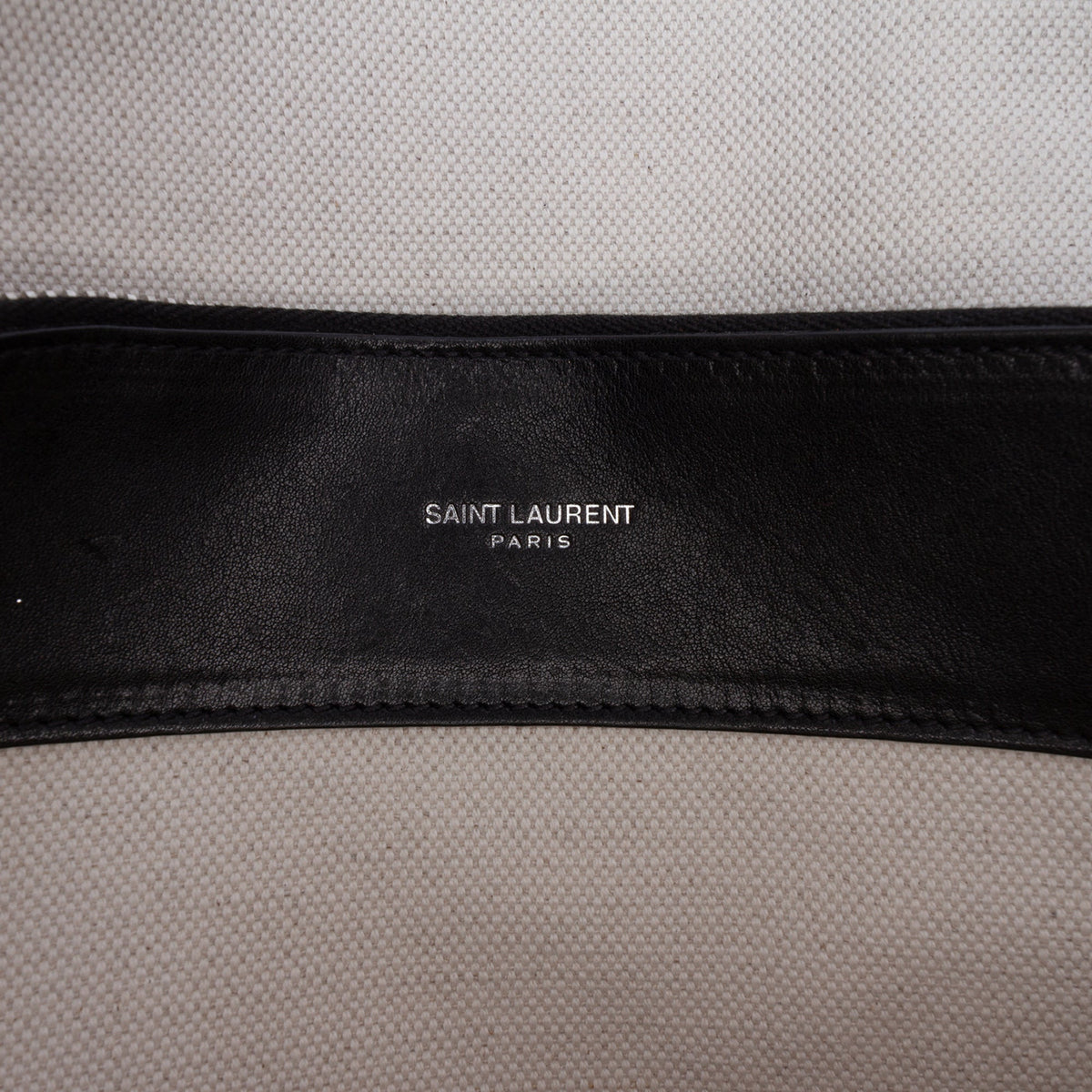 Saint Laurent Large Canvas Sac de Jour Satchel — Brown
