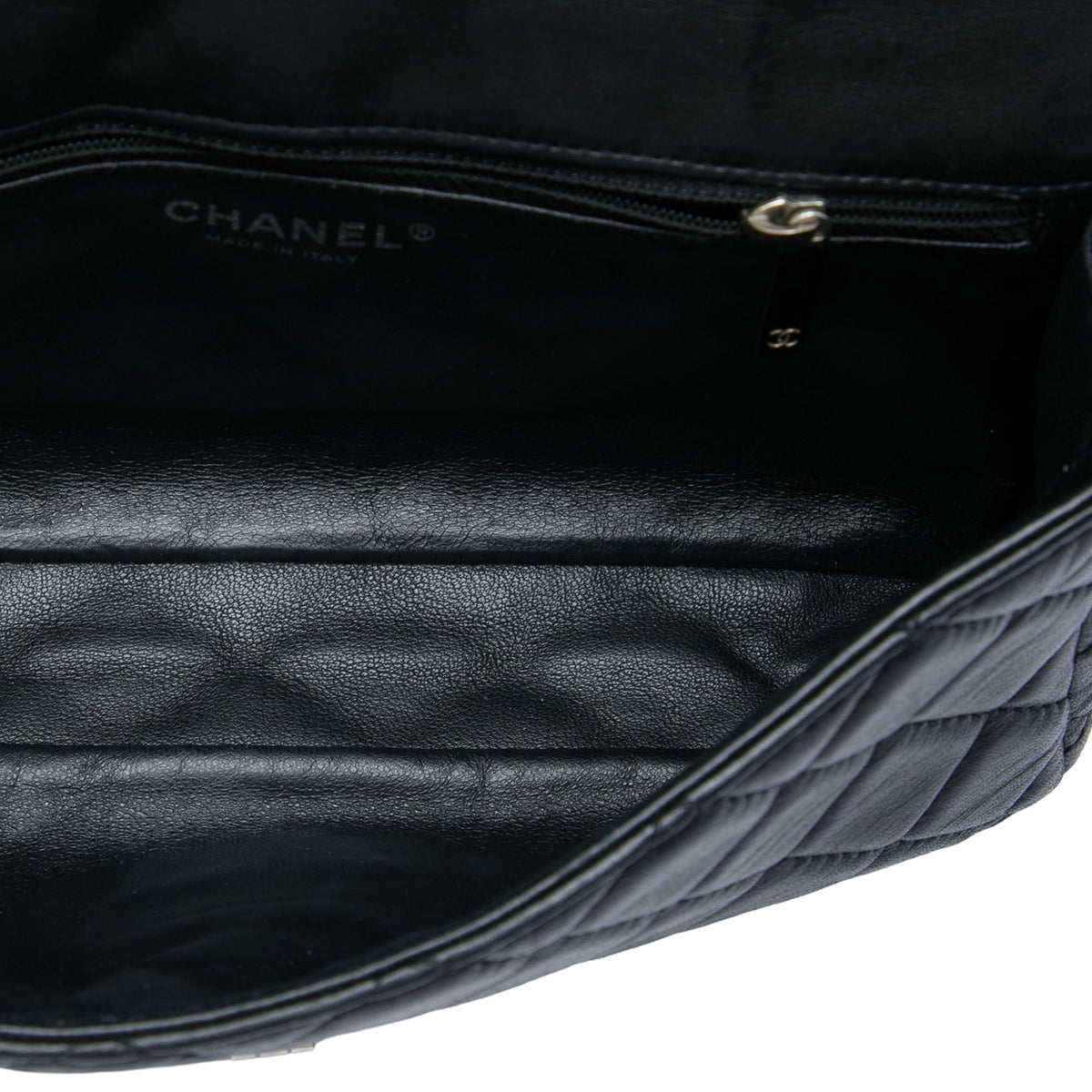 Chanel Quilted Lambskin Reissue 2.55 Roll Clutch — Black