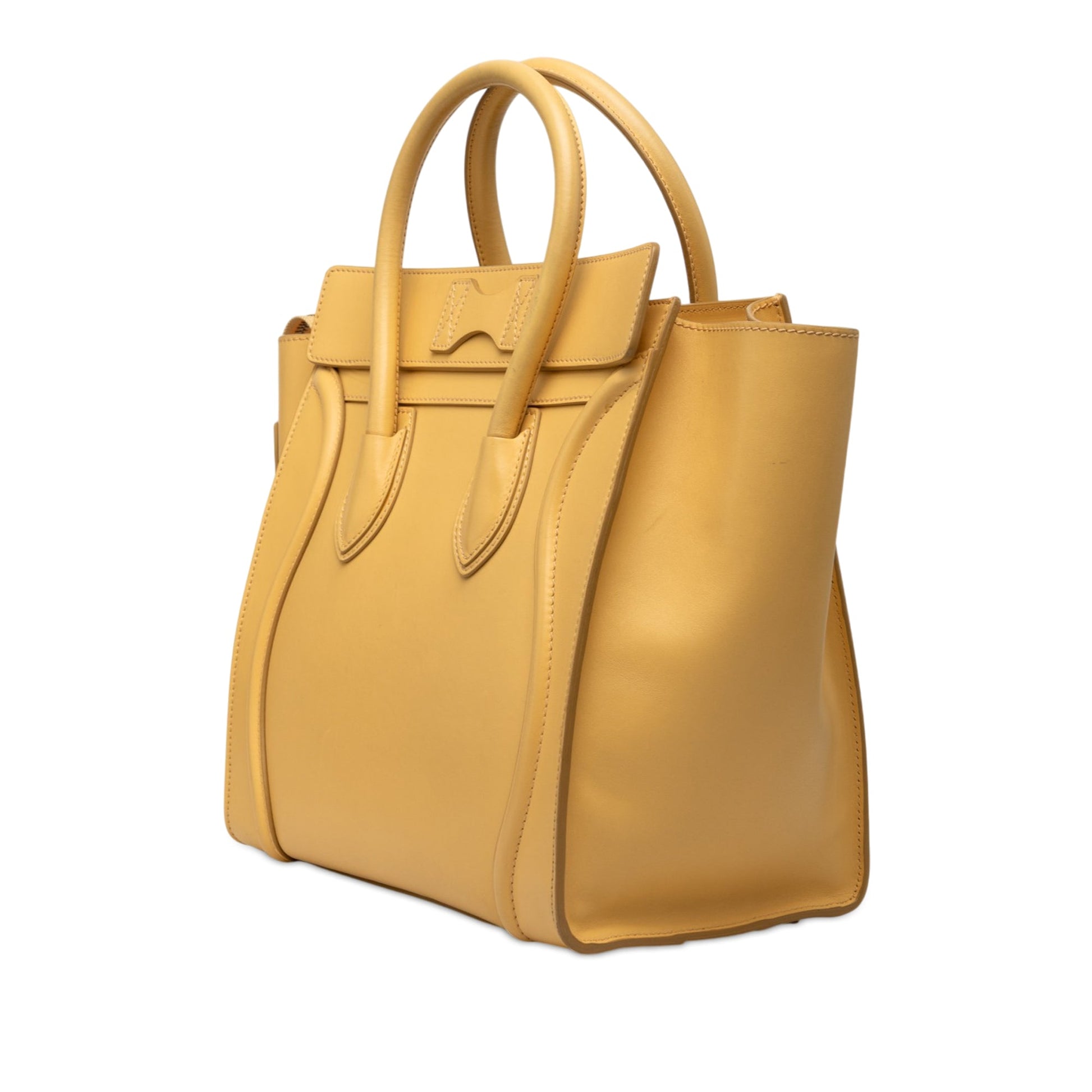 Celine Mini Drummed Calfskin Luggage Tote