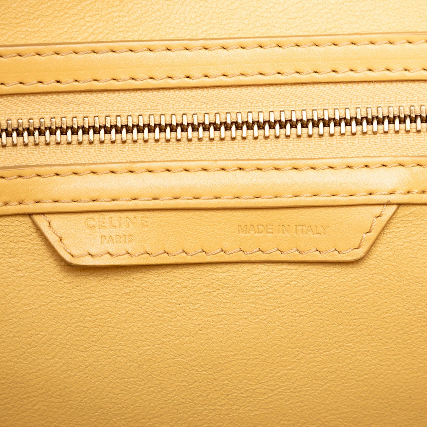 Celine Mini Drummed Calfskin Luggage Tote