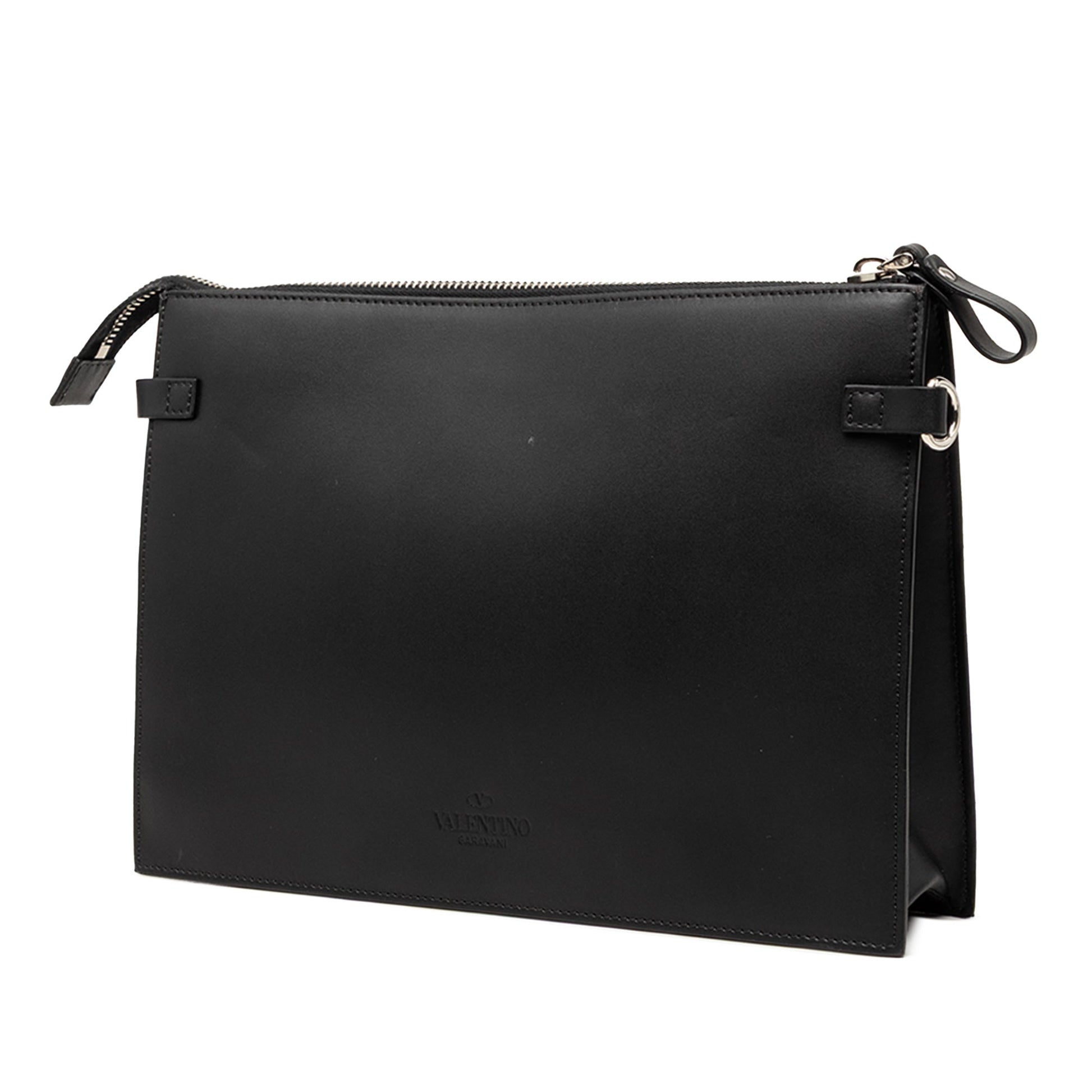 Valentino Leather VLTN Clutch