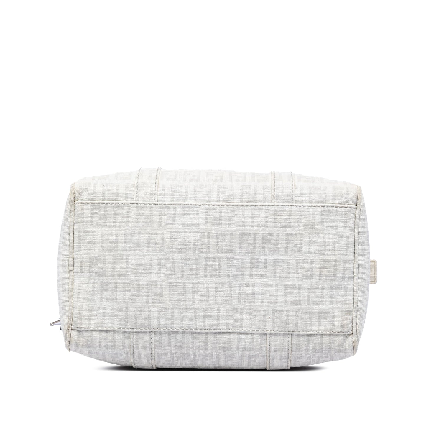 Fendi Zucchino Coated Canvas Boston Bag