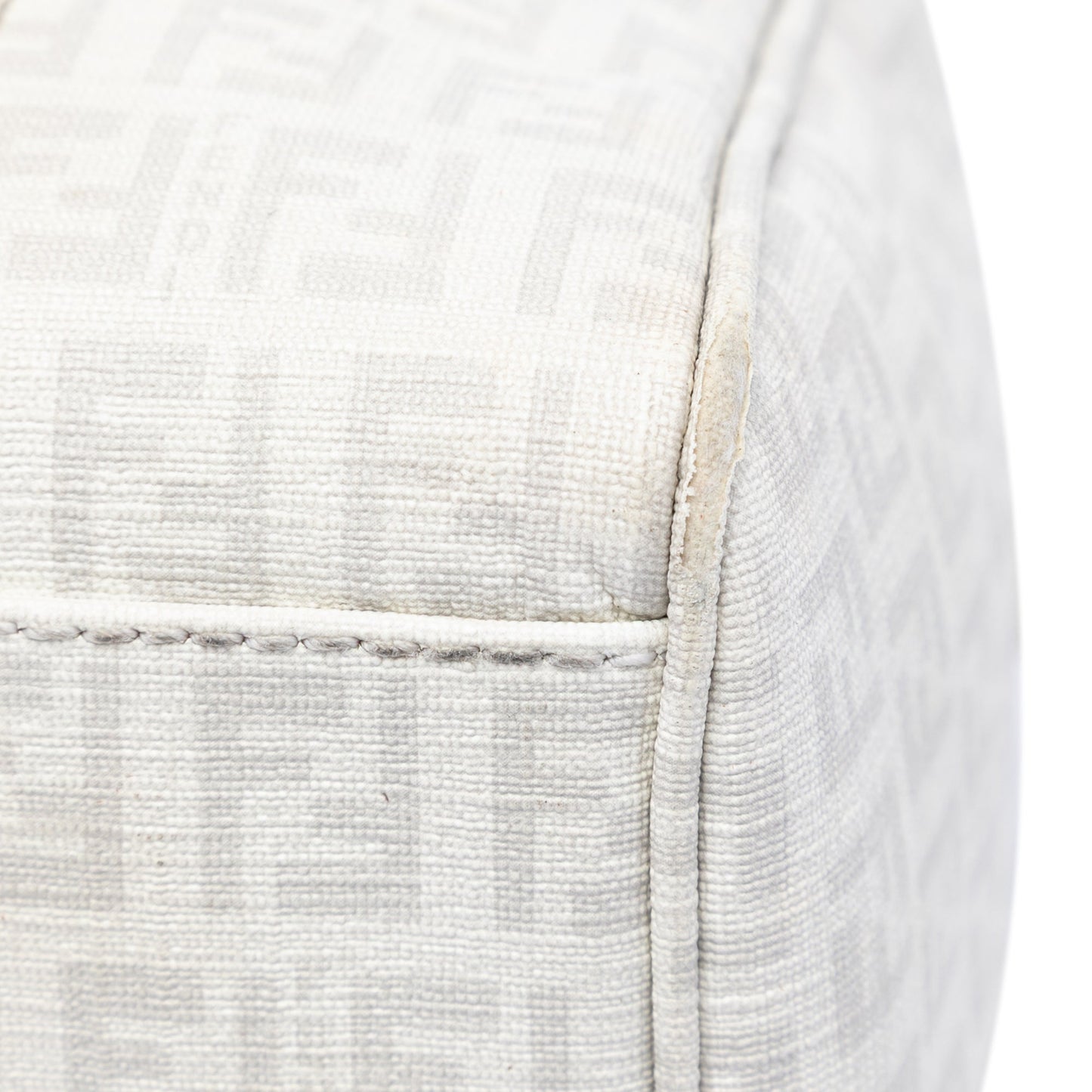 Fendi Zucchino Coated Canvas Boston Bag