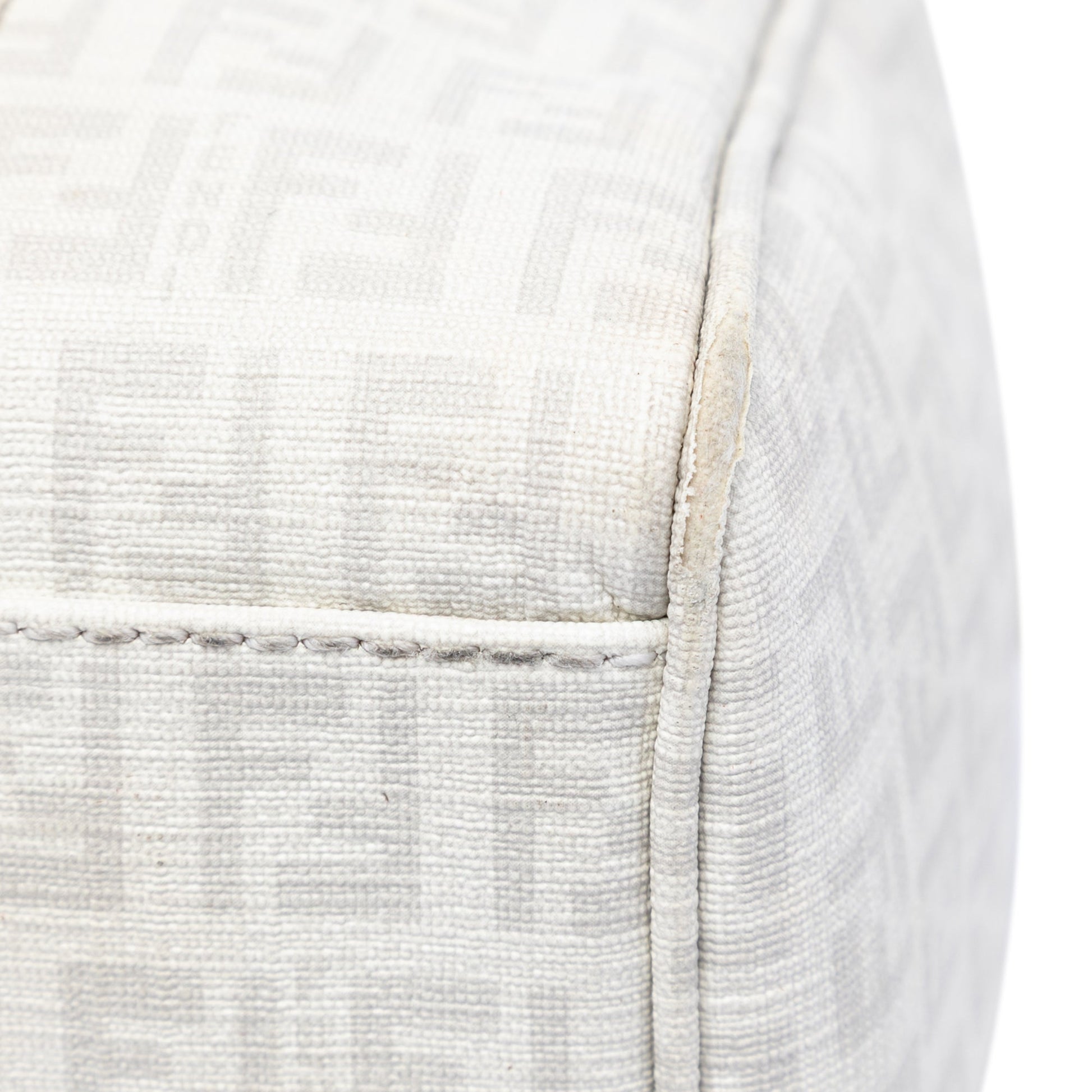 Fendi Zucchino Coated Canvas Boston Bag