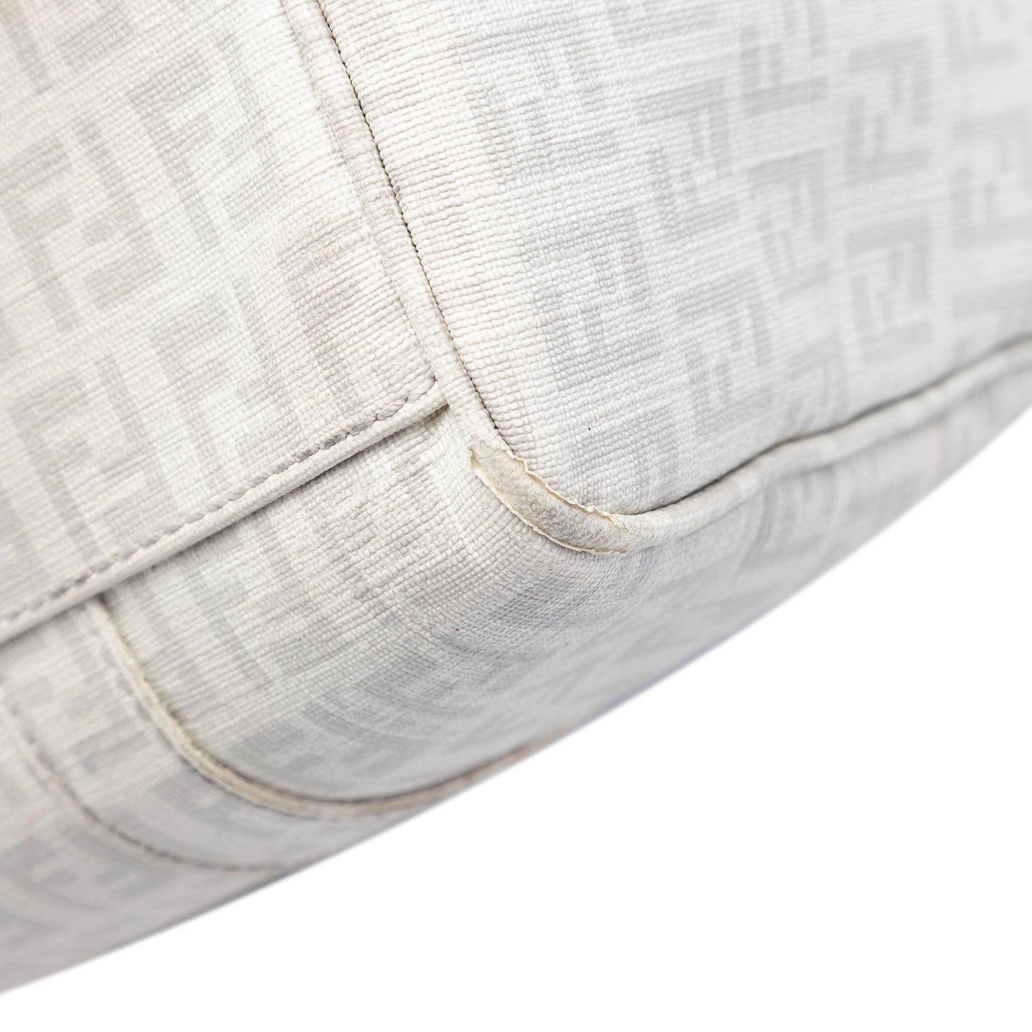 Fendi Zucchino Coated Canvas Boston Bag