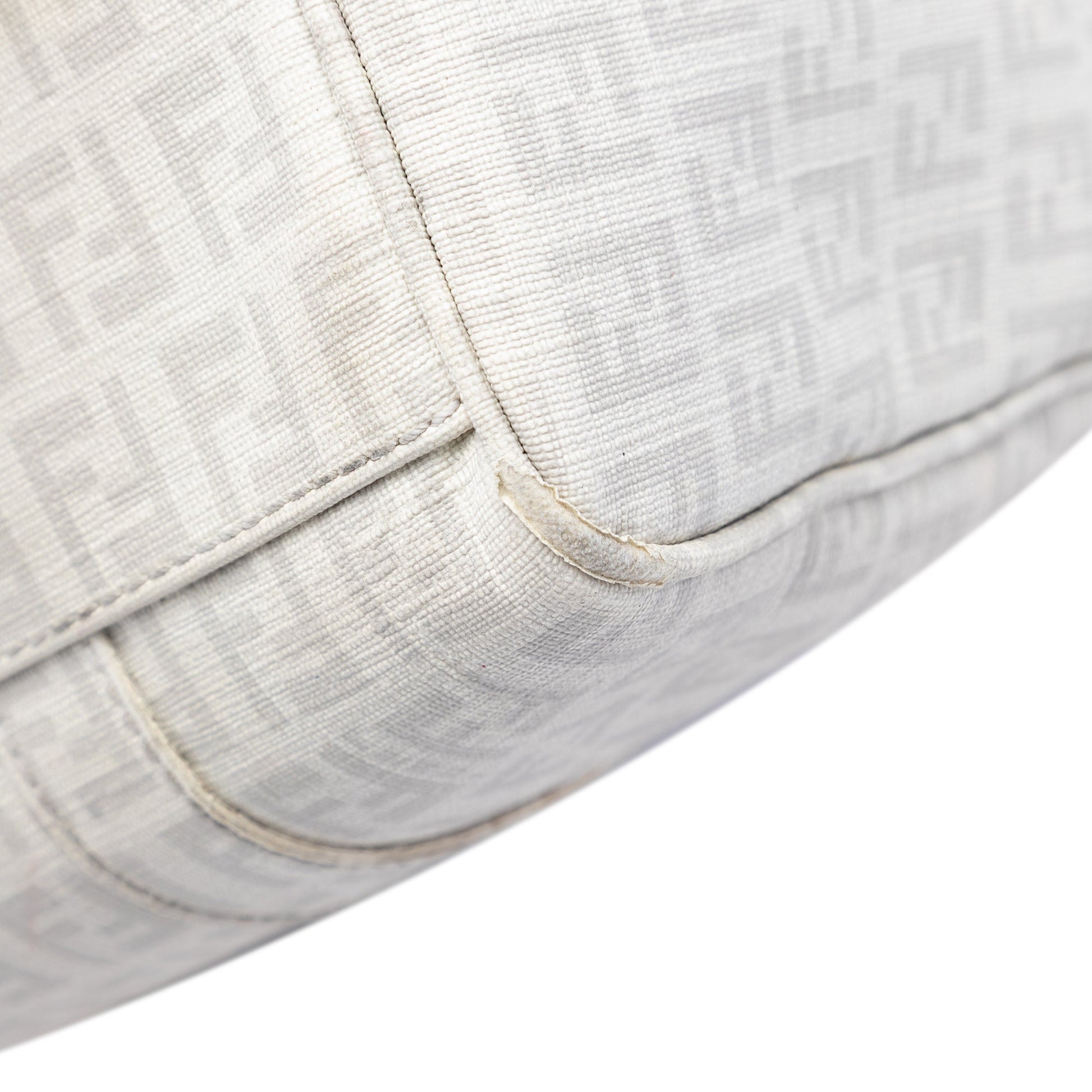 Fendi Zucchino Coated Canvas Boston Bag