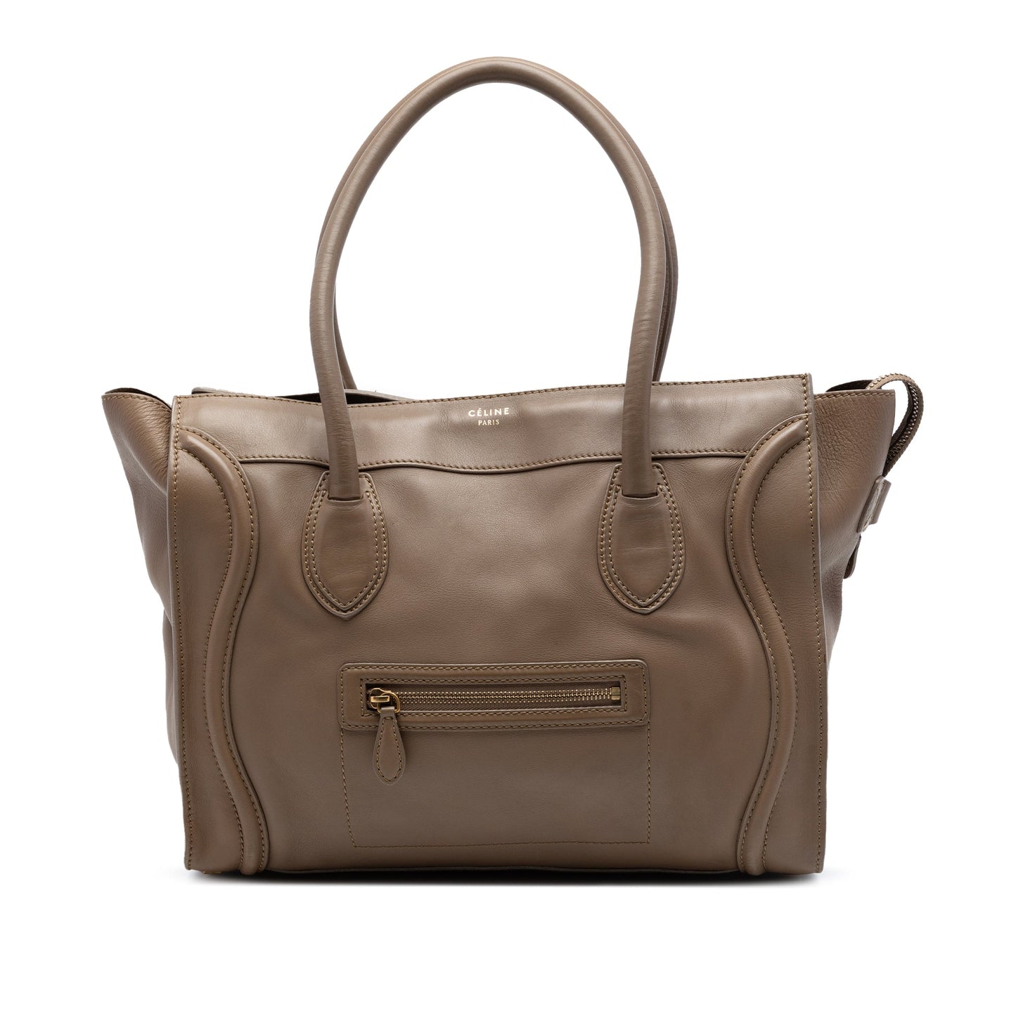 Celine Leather Luggage Tote