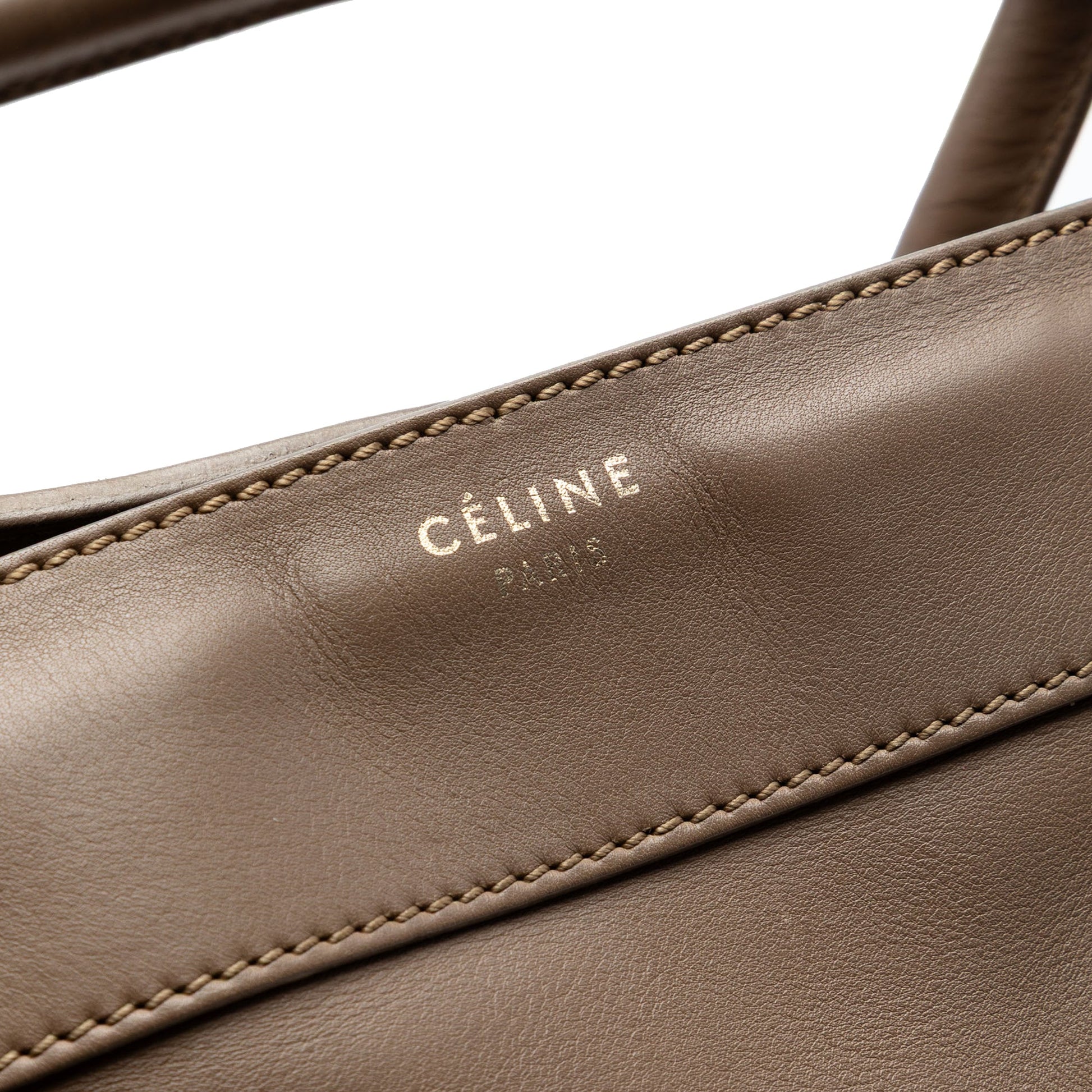 Celine Leather Luggage Tote