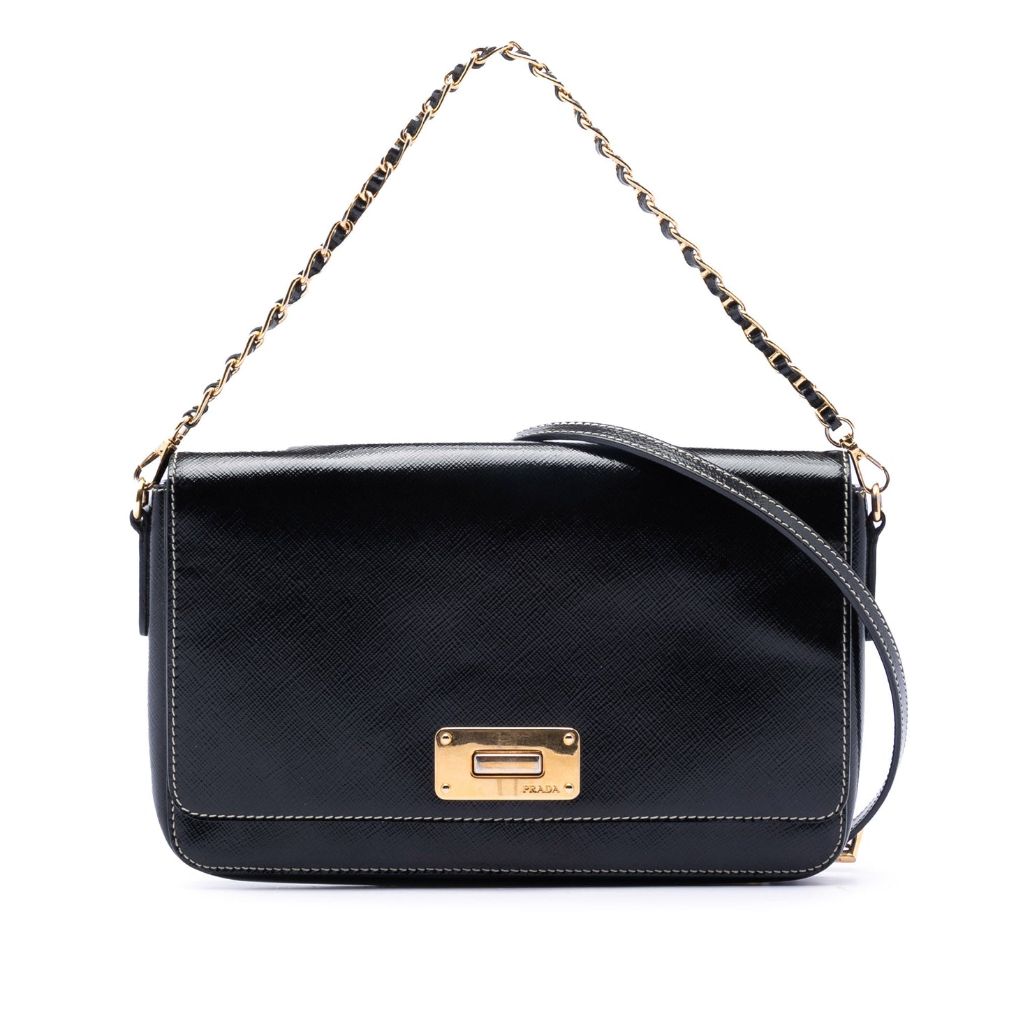 Prada Saffiano Vernice Satchel