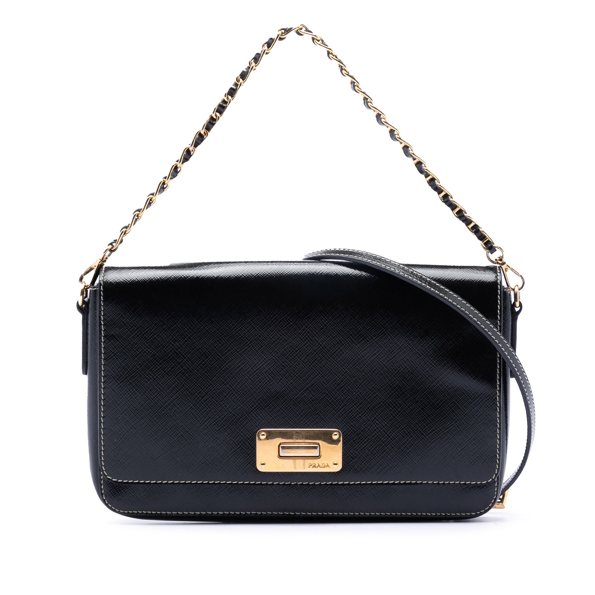 Prada Saffiano Vernice Satchel