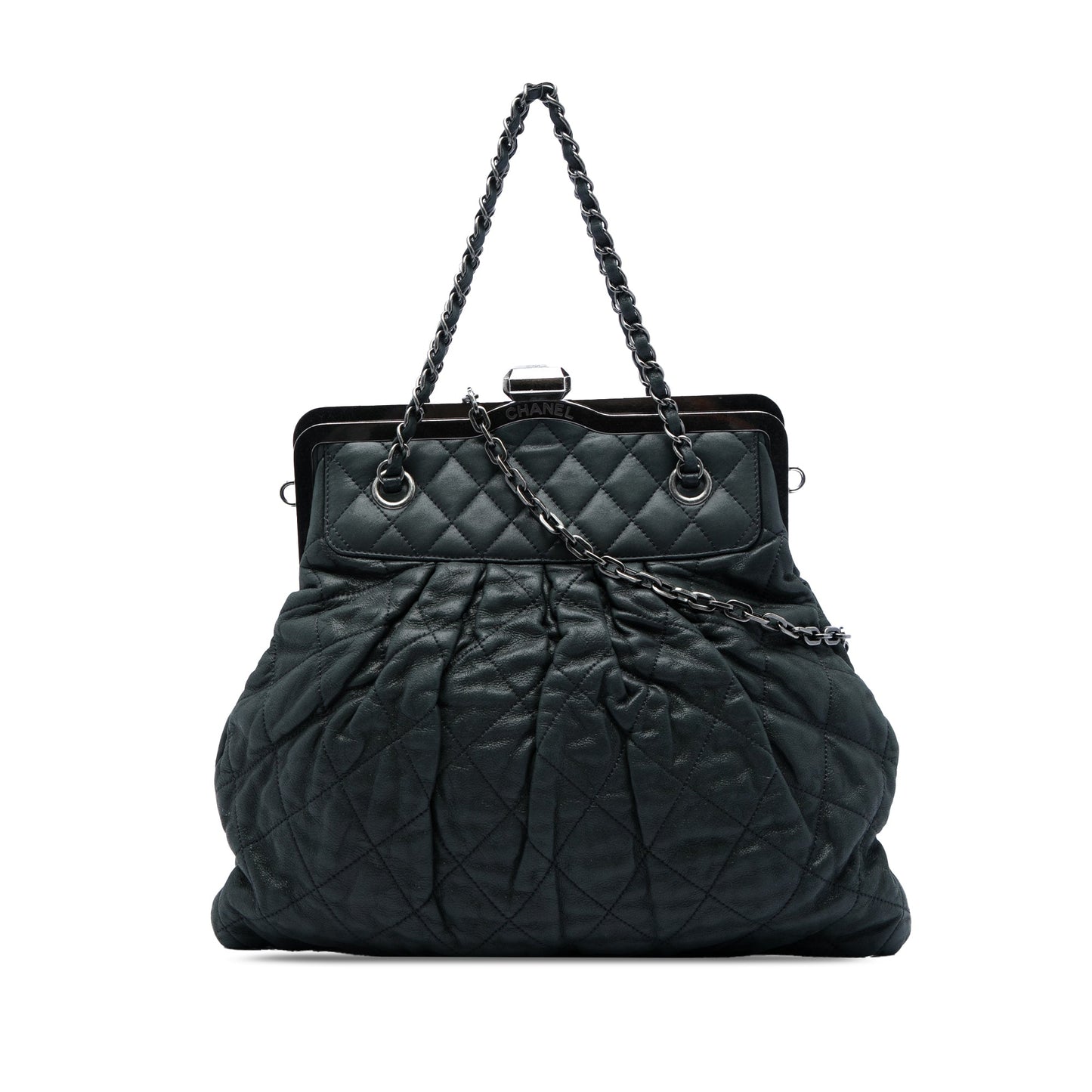 Chanel Quilted Iridescent Calfskin Chic Quilt Frame Satchel