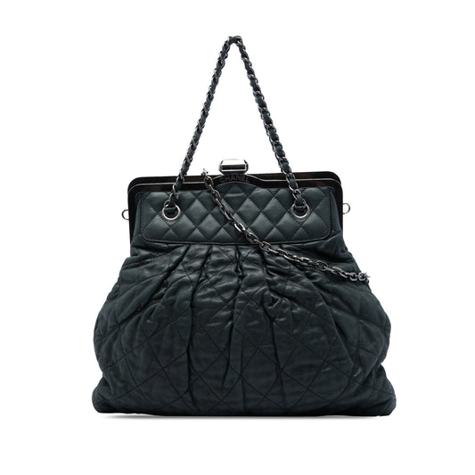 Chanel Quilted Iridescent Calfskin Chic Quilt Frame Satchel