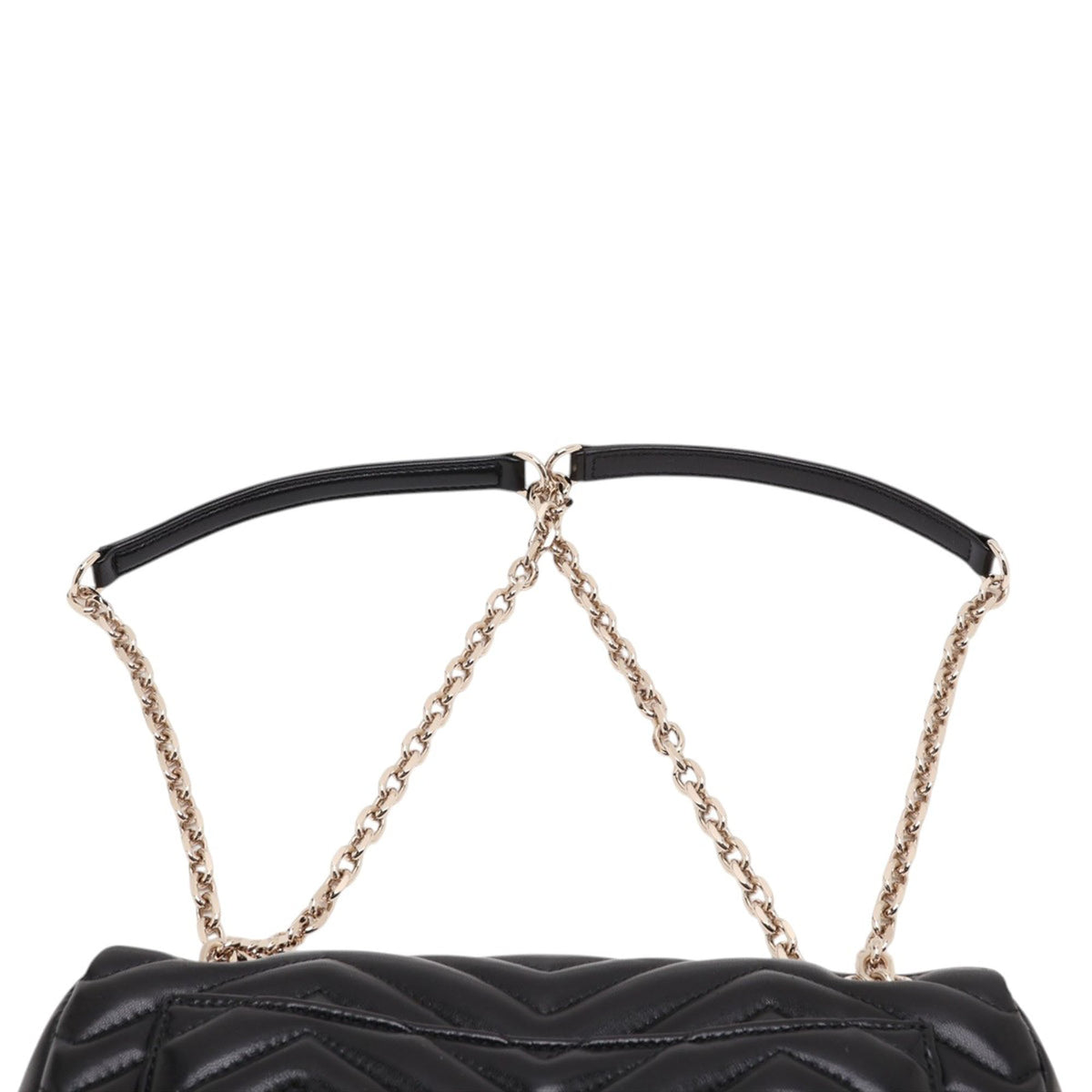 Gucci Medium GG Marmont Matelasse Calfskin Shoulder Bag — Black