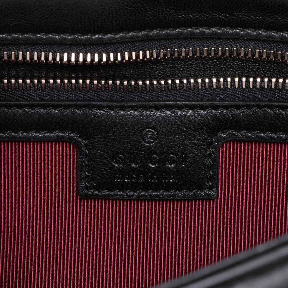 Gucci Medium GG Marmont Matelasse Calfskin Shoulder Bag — Black
