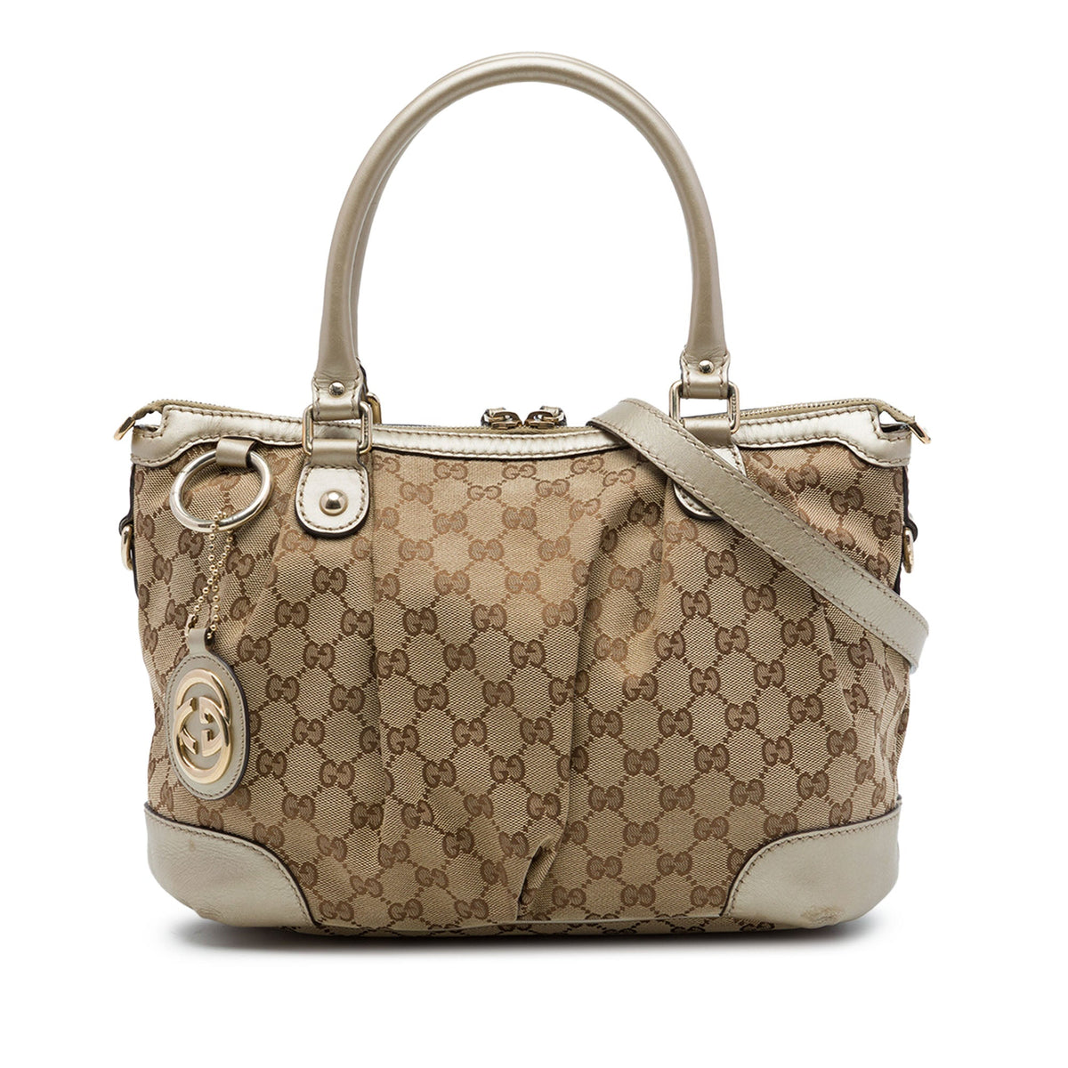 Gucci GG Canvas Sukey Satchel
