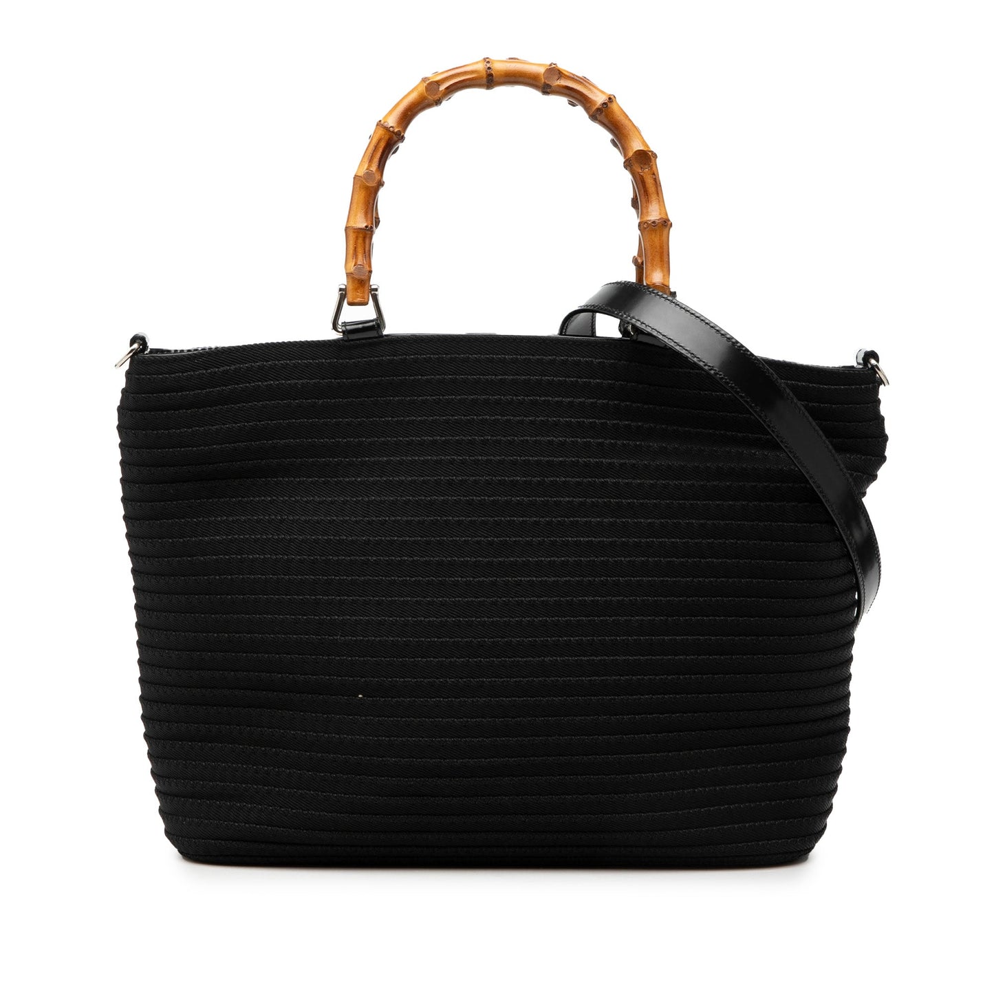 Gucci Nylon Bamboo Satchel