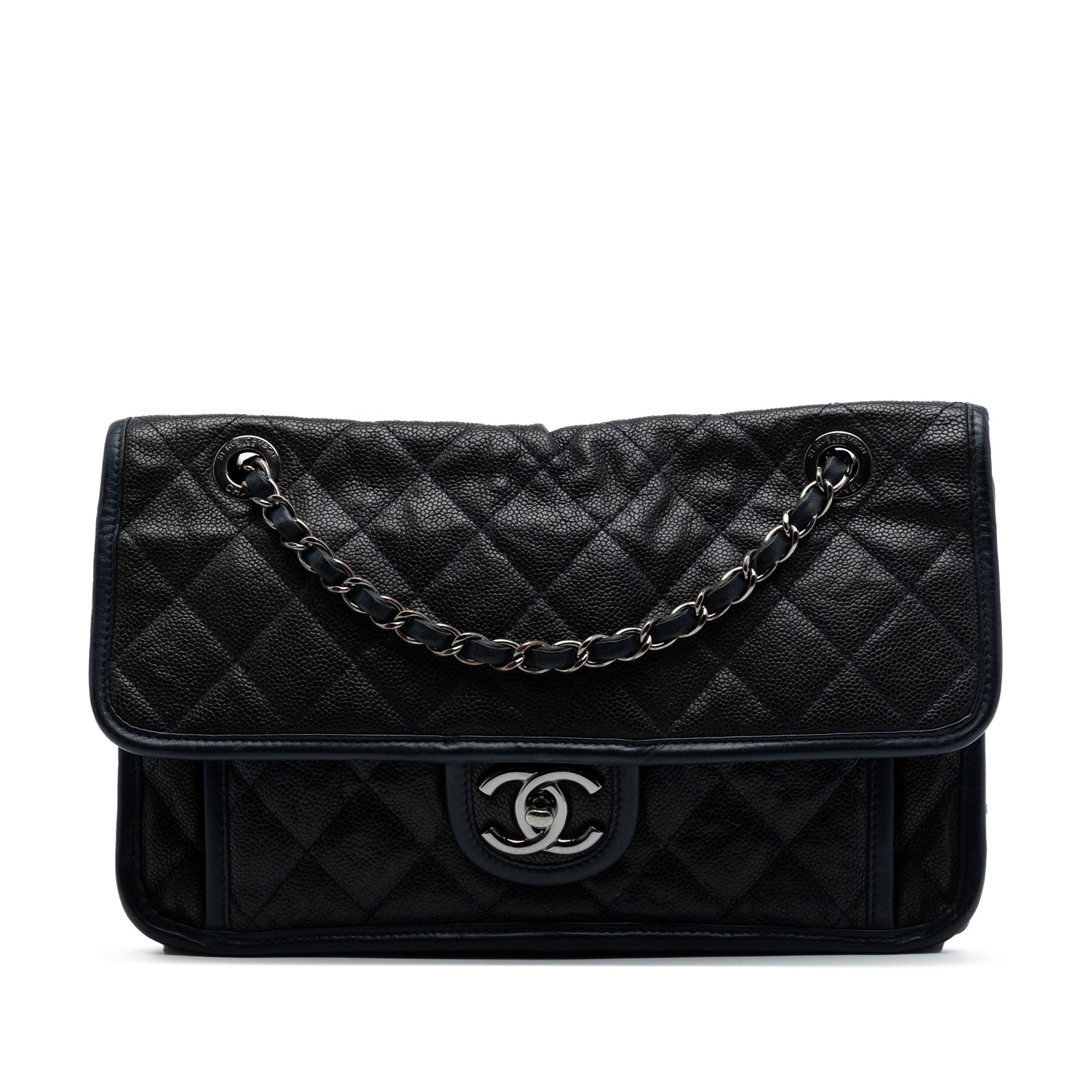 Chanel Medium Caviar French Riviera Flap