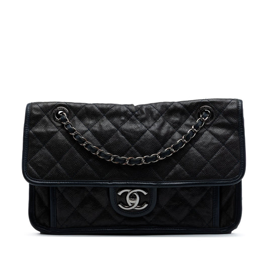 Chanel Medium Caviar French Riviera Flap