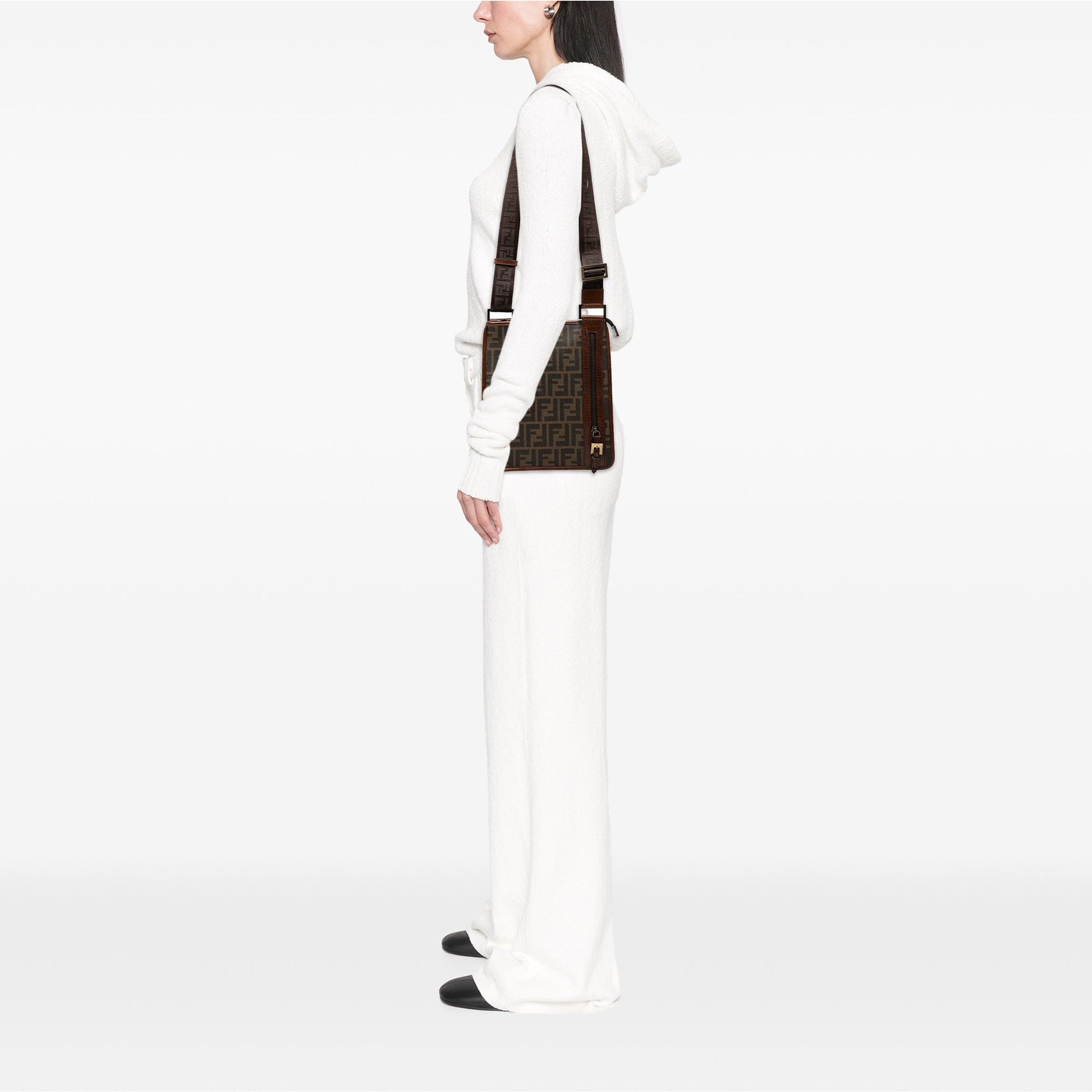 Fendi Zucca Coated Canvas Crossbody