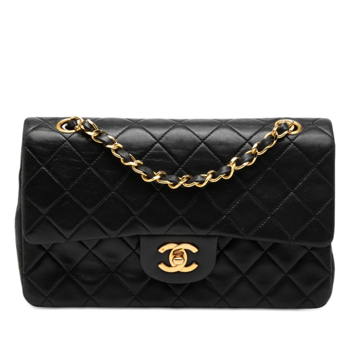 Small Classic Lambskin Double Flap