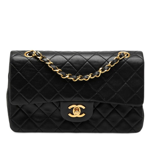 Small Classic Lambskin Double Flap