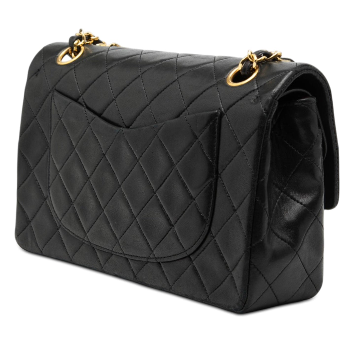 Small Classic Lambskin Double Flap