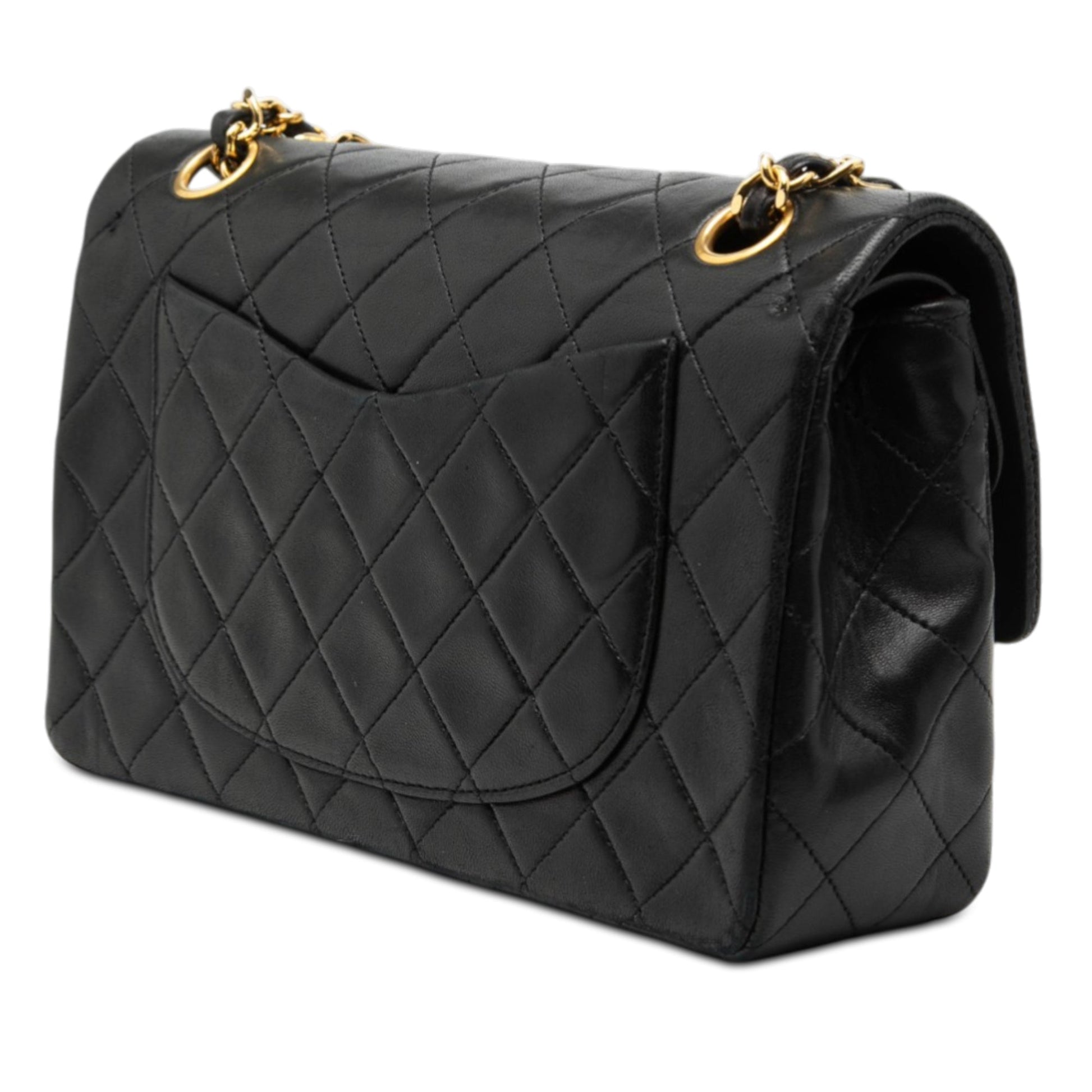 Small Classic Lambskin Double Flap