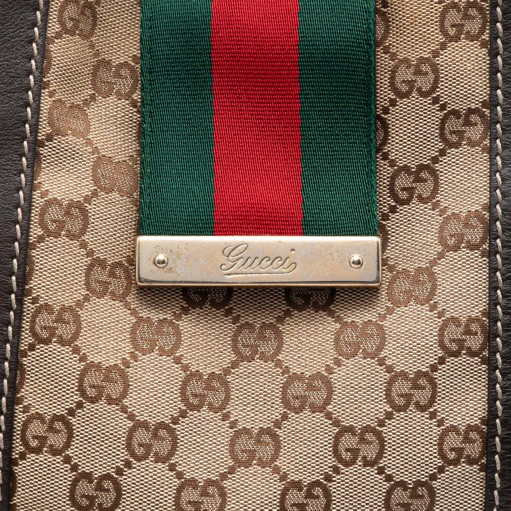 Gucci GG Canvas Web New Ladies Tote
