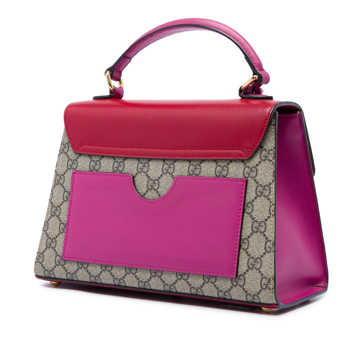 Gucci Small GG Supreme Padlock Satchel