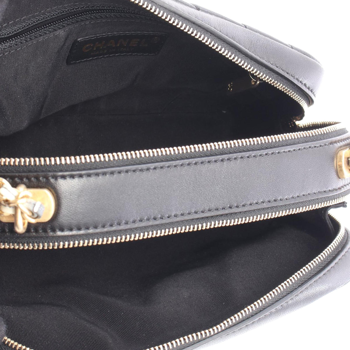 Chanel CC Chevron Lambskin Camera Bag