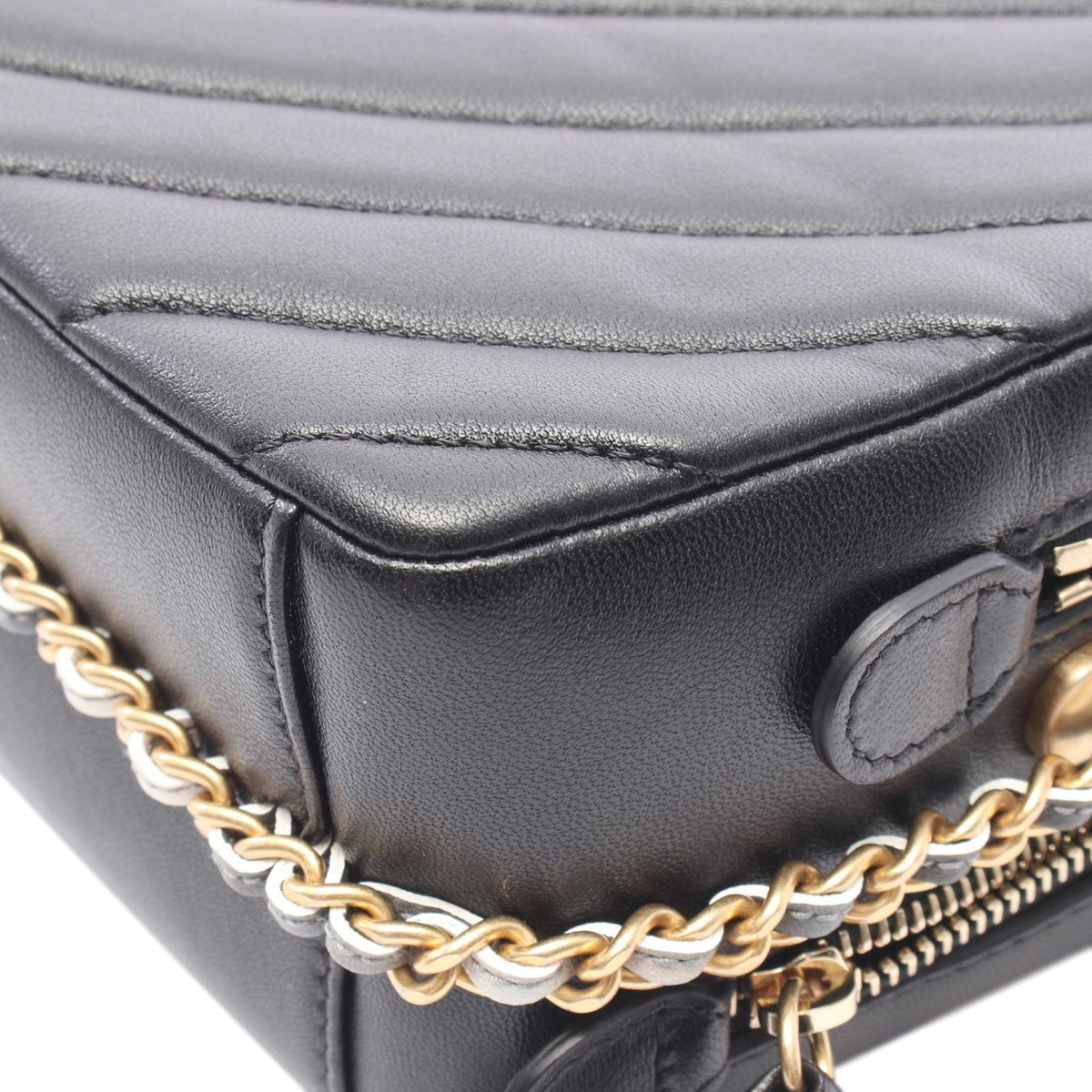 Chanel CC Chevron Lambskin Camera Bag