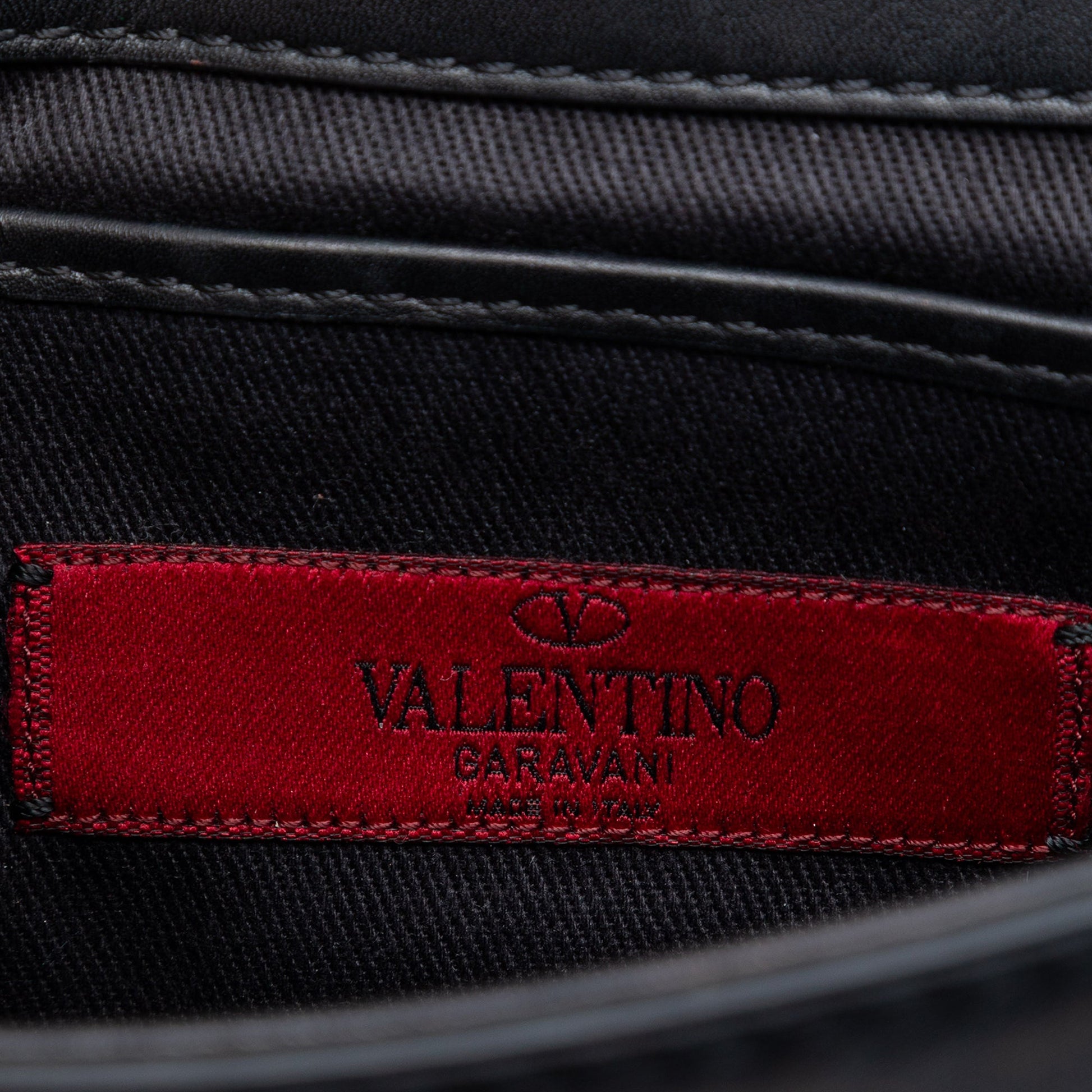 Valentino Mini Leather Rockstud Glam Lock Crossbody