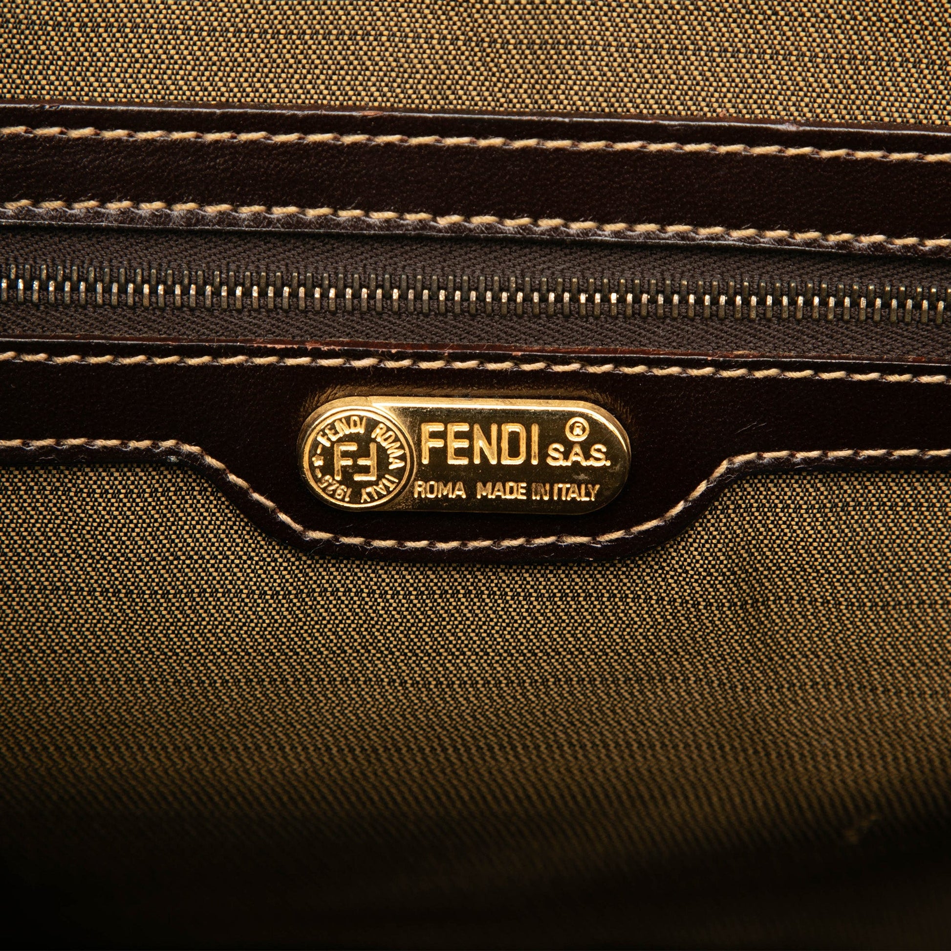 Fendi Zucca Canvas Satchel