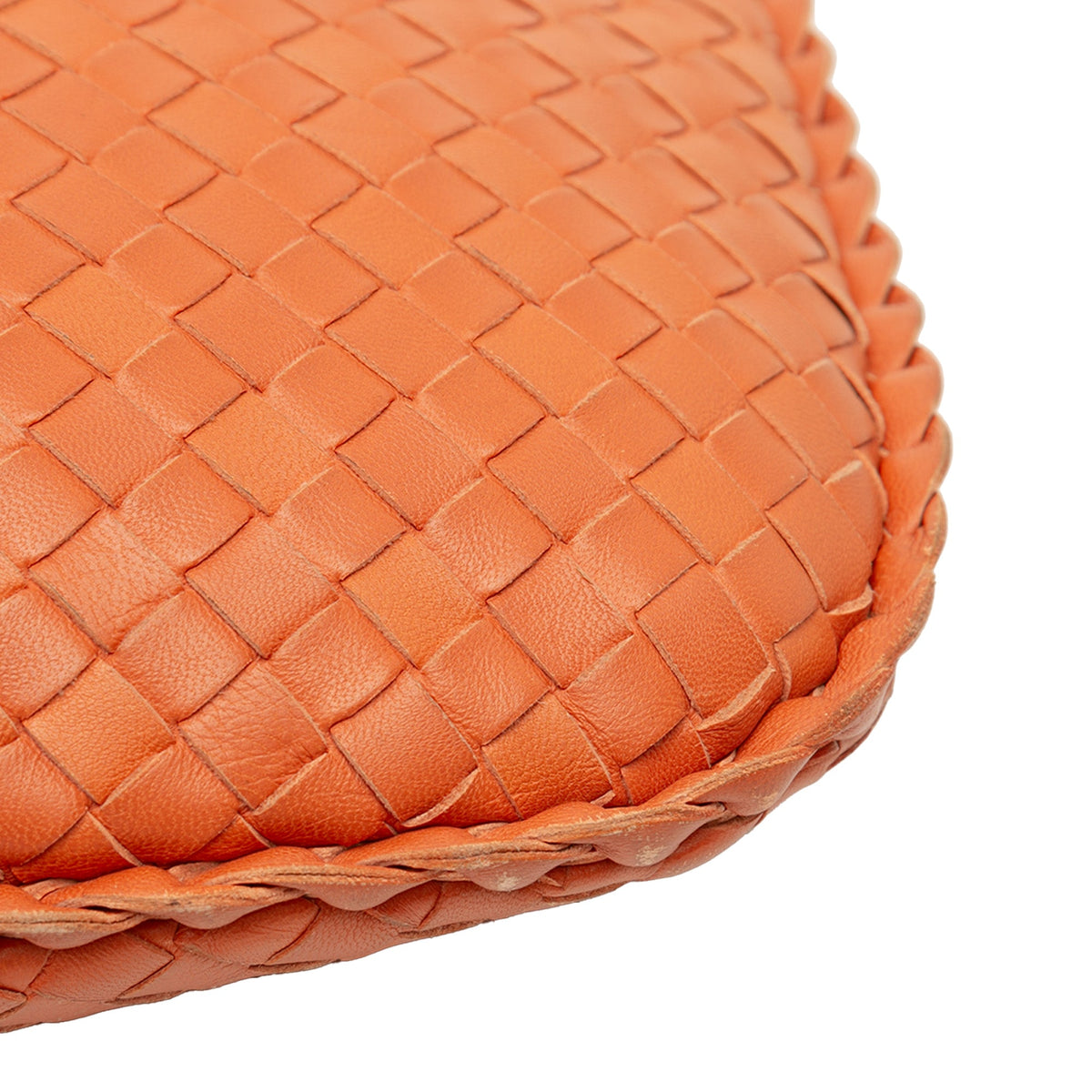Bottega Veneta Small Nappa Intrecciato Veneta Hobo — Orange