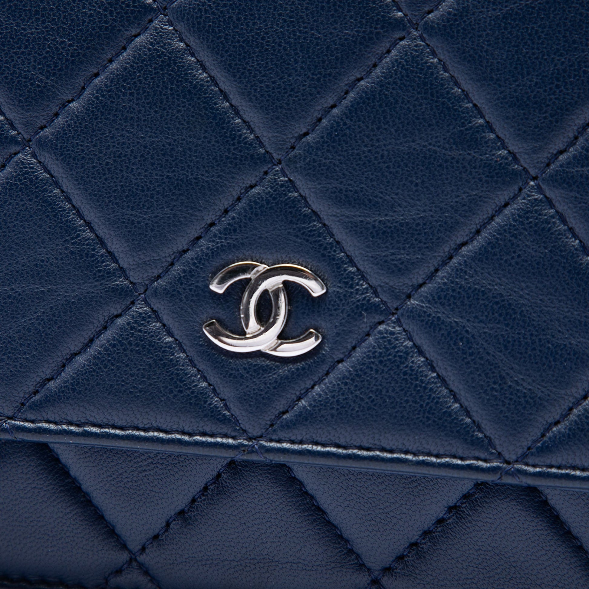 Chanel CC Quilted Lambskin Wallet On Chain
