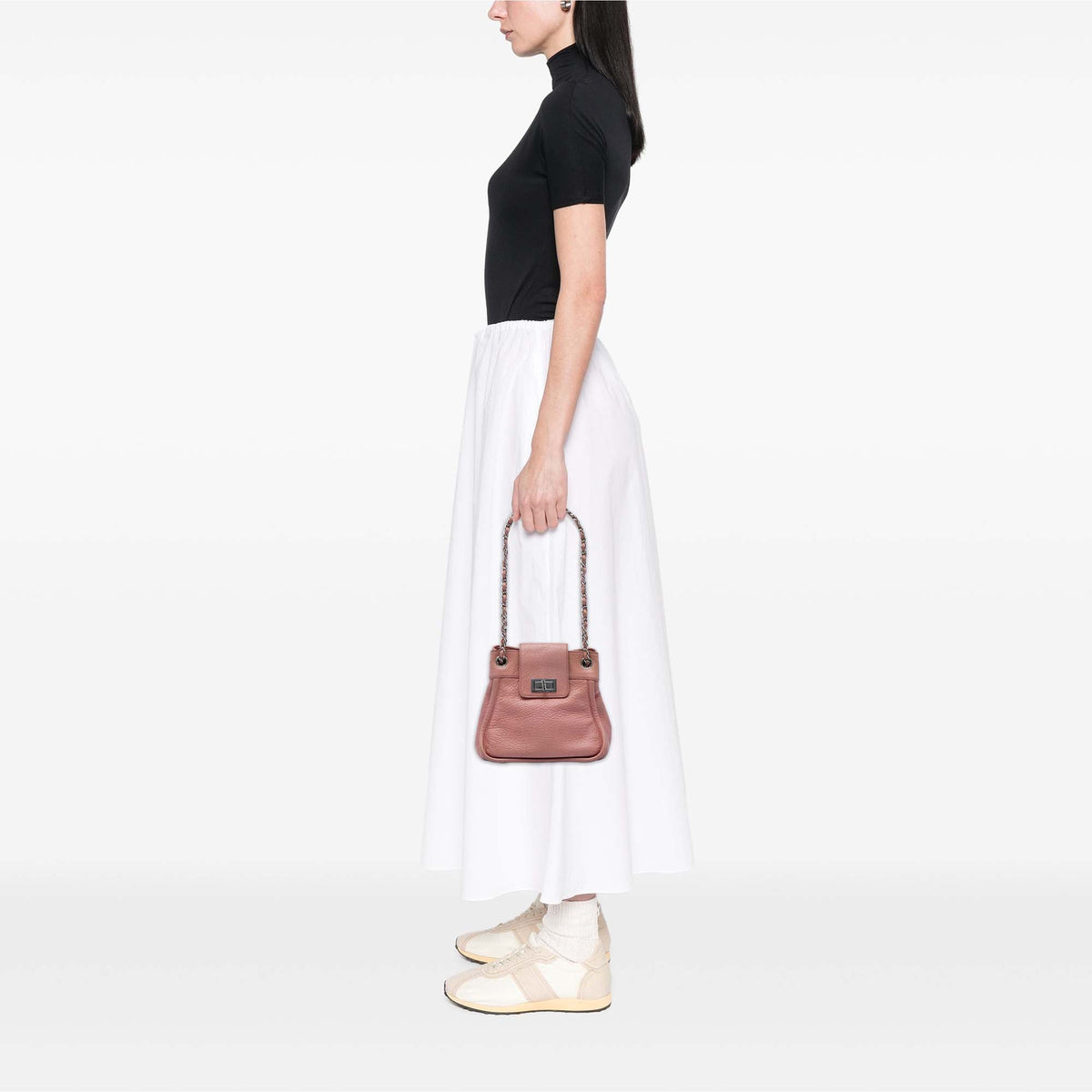 Chanel Grained Calfskin Reissue 2.55 Mademoiselle Accordion Shoulder Bag