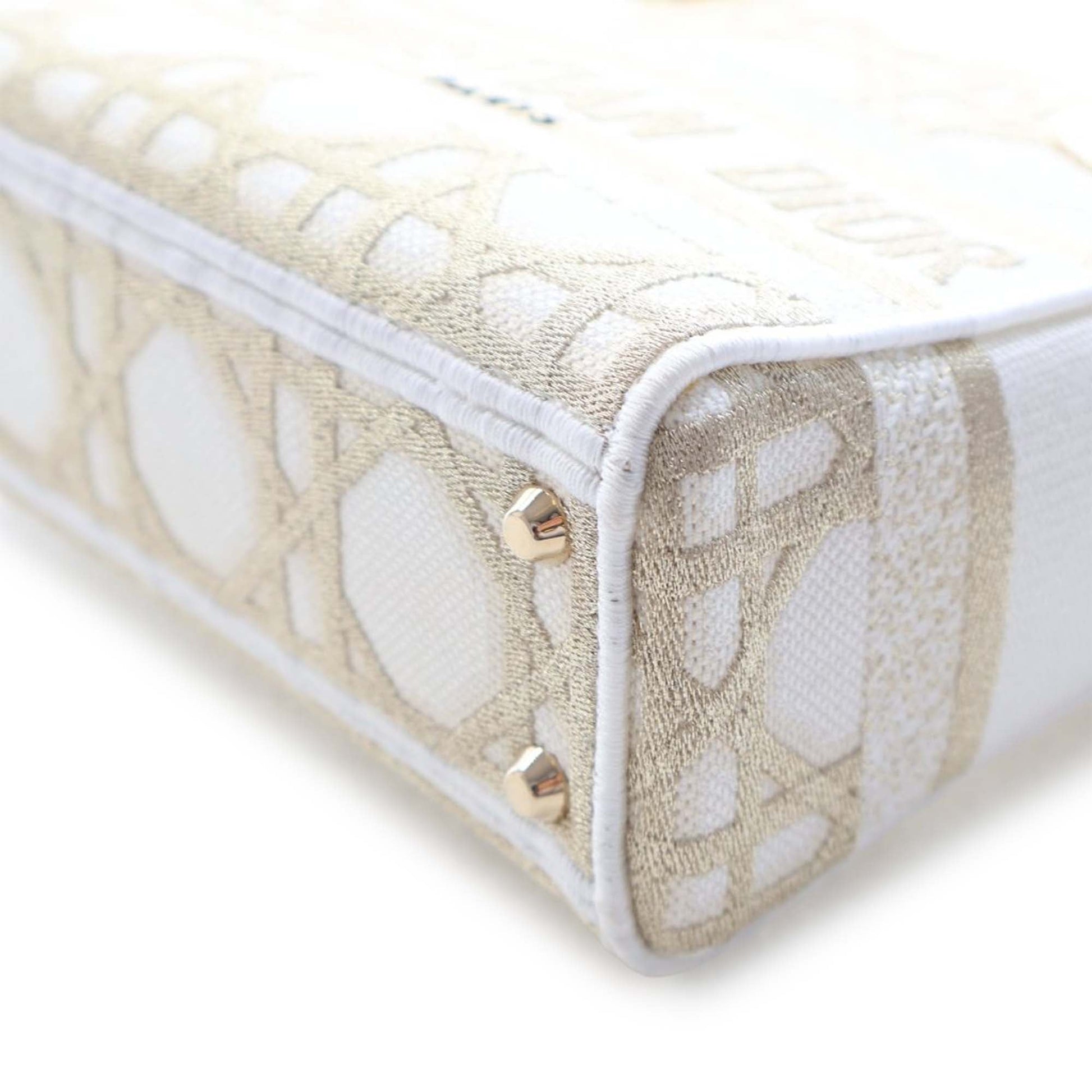 Dior Mini Embroidered Canvas Cannage Lady D Lite