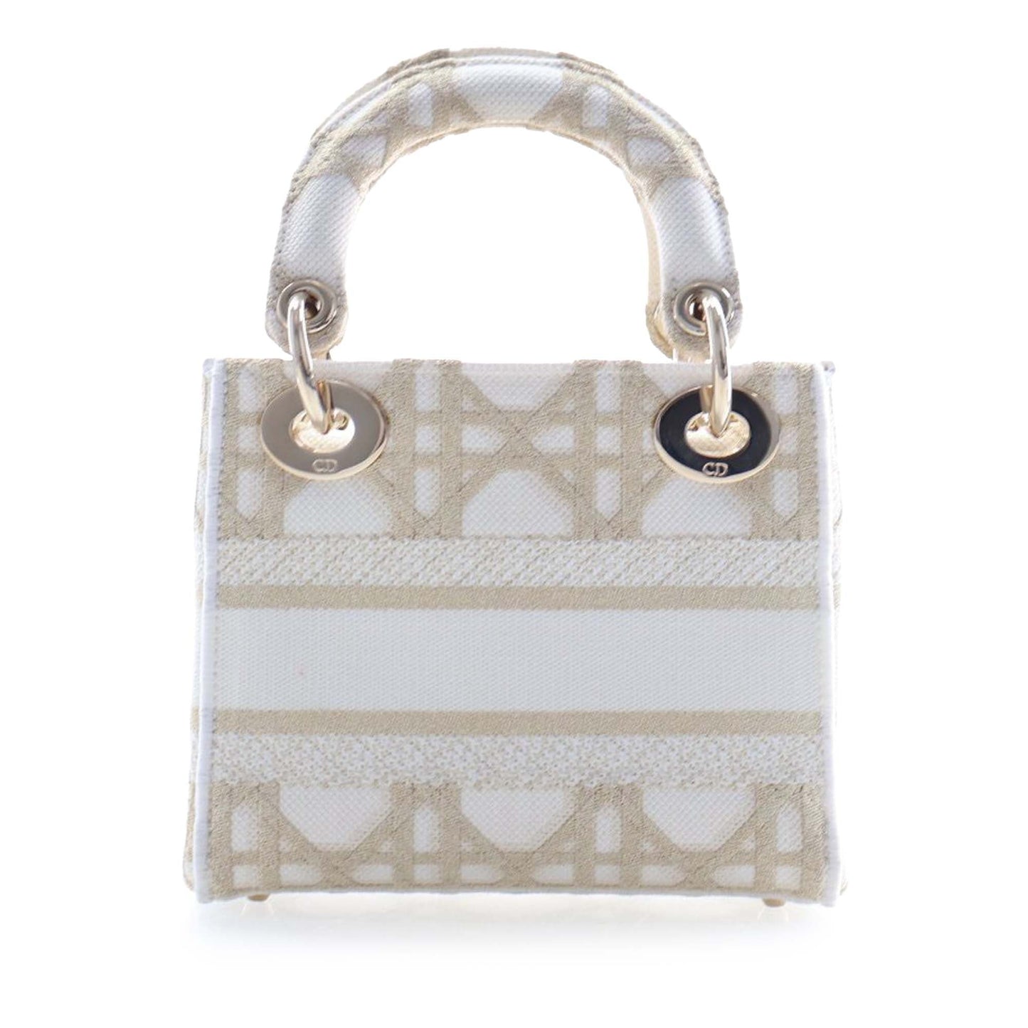 Dior Mini Embroidered Canvas Cannage Lady D Lite