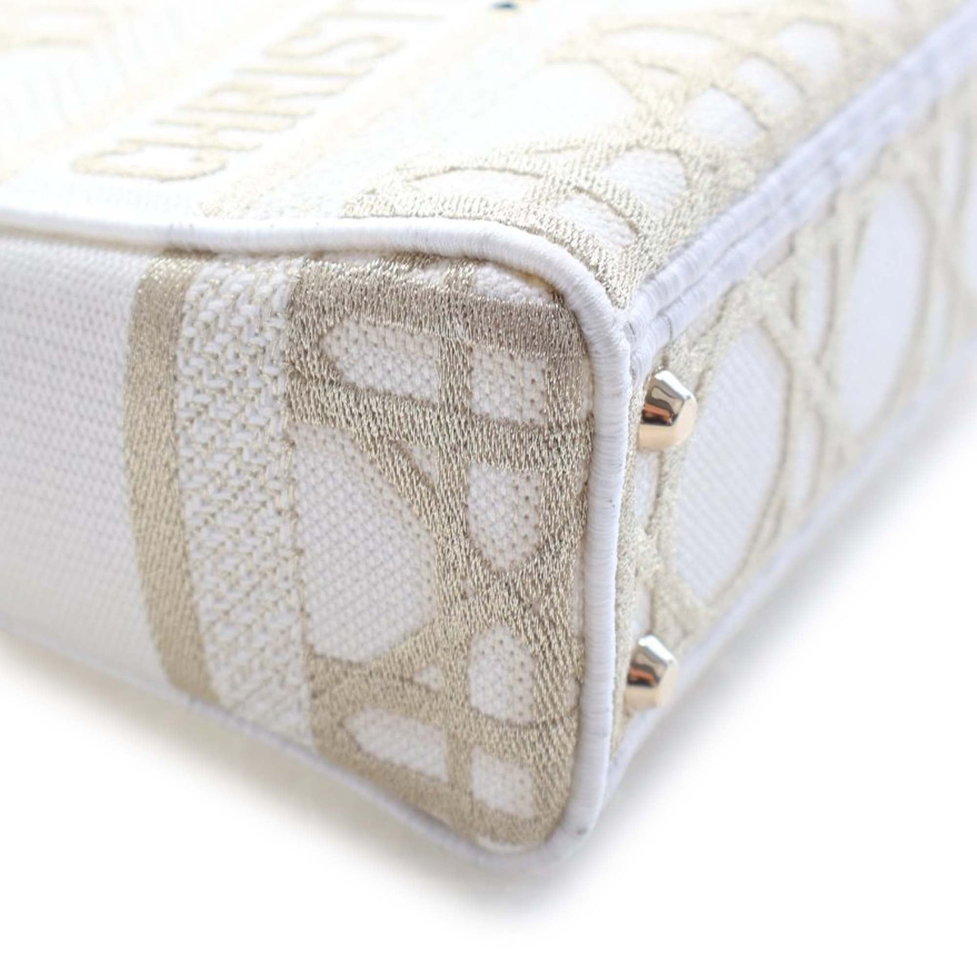Dior Mini Embroidered Canvas Cannage Lady D Lite