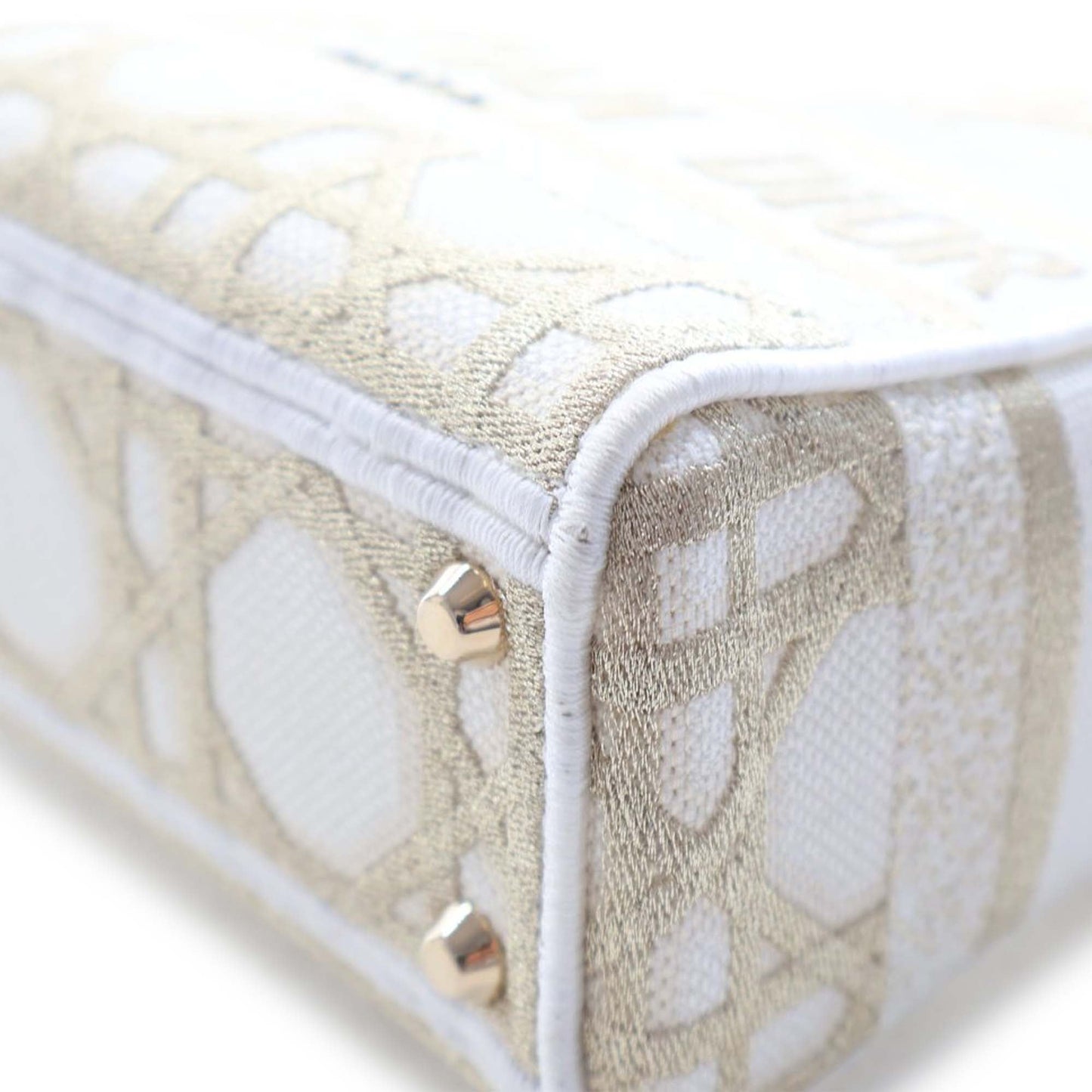 Dior Mini Embroidered Canvas Cannage Lady D Lite